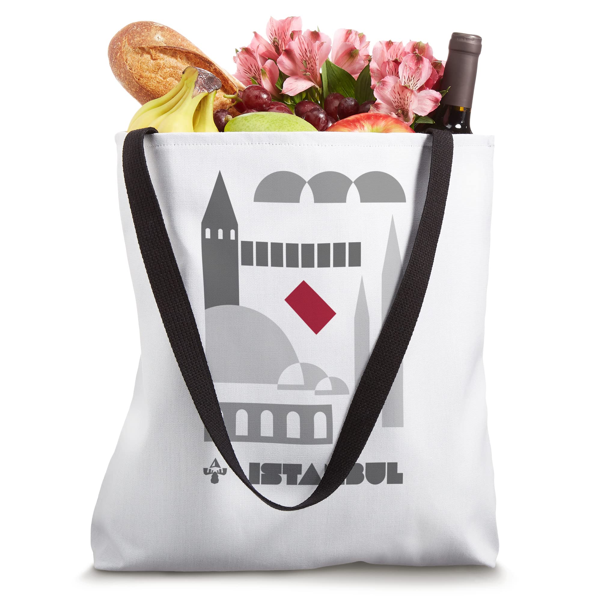 Stylish Istanbul Turkey Tote Bag - Durable Canvas Shopping Bag with Turkish Design - Perfect for Travel, Beach & Grocery Shopping