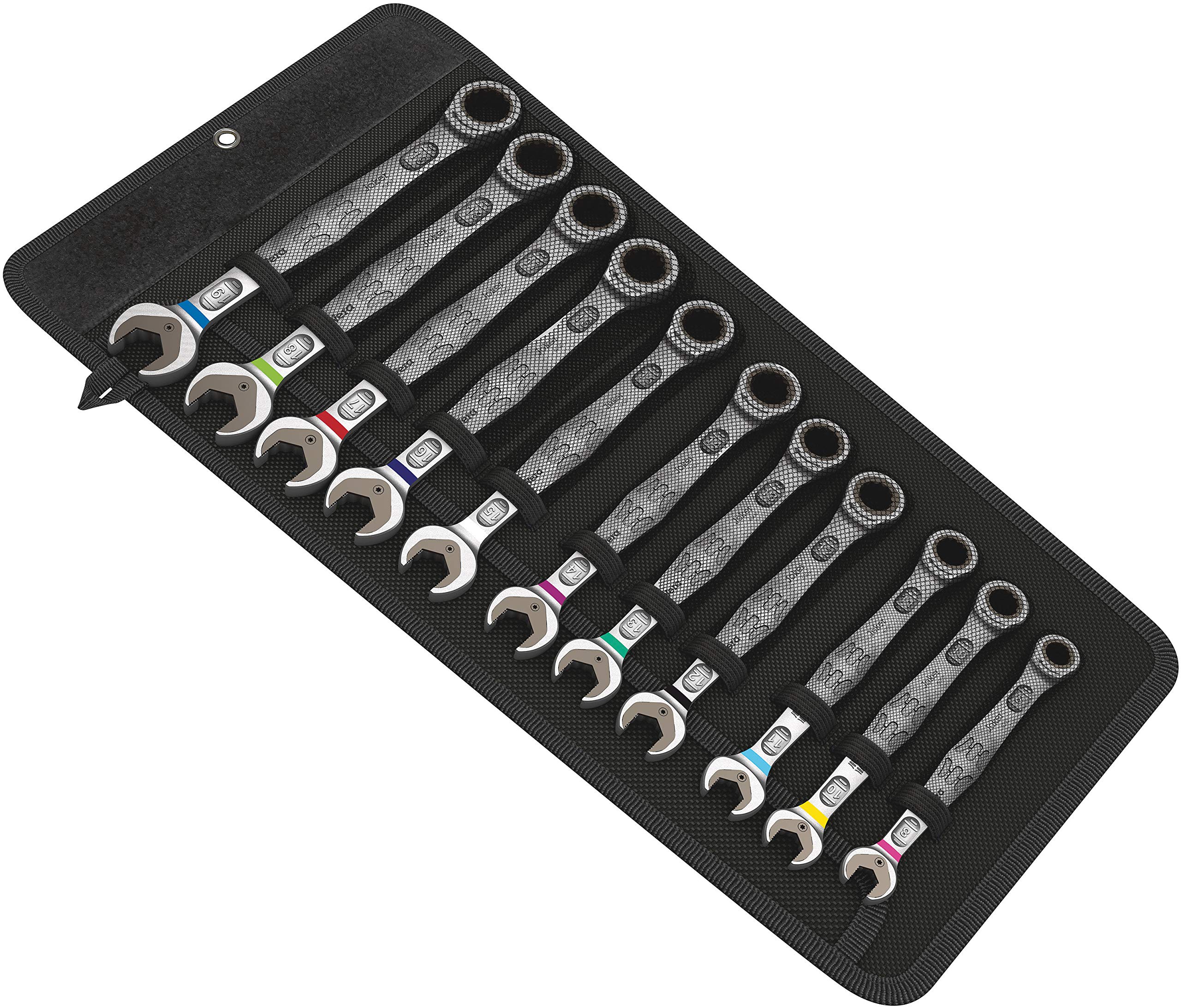 Wera 05020013001 6000 Joker 11-Piece Ratcheting Combination Wrench Set - Professional Tool Kit for Automotive Repair, Plumbing & DIY Projects