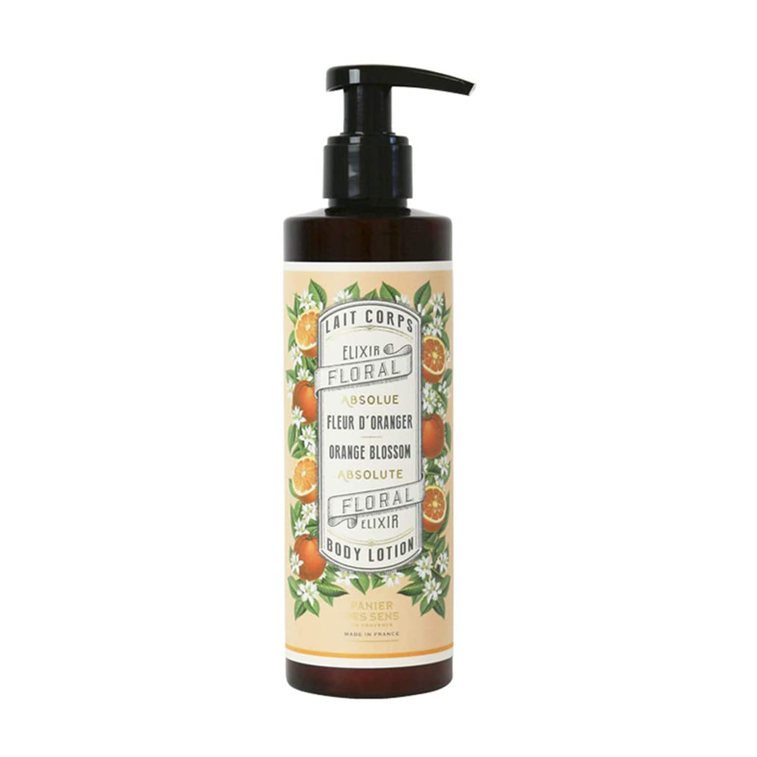 Panier des Sens Orange Blossom Body Lotion for Dry Skin - Hydrating Body Cream with Shea Butter & Olive Oil - 96% Natural Ingredients Moisturizer for Women - 8.45 Fl Oz - Perfect for Daily Hydration & Nighttime Skincare Routine