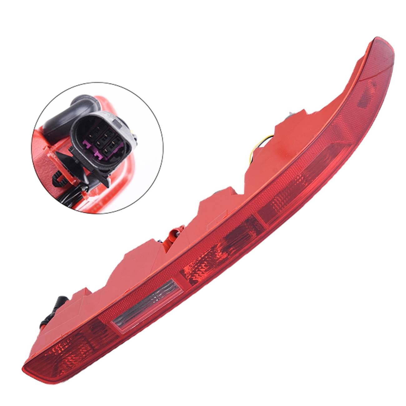 1x Five-Hole Backup Bumper Reverse Taillight Rear Left Lower - Compatible with VW Audi 4L0945095A - Perfect for Parking & Night Driving Safety
