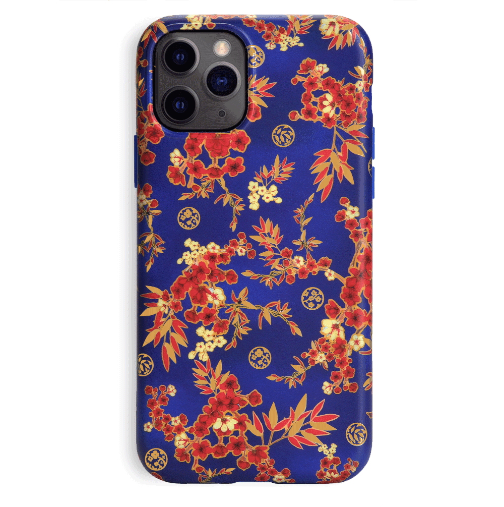 Cherry Blossom Floral Pattern iPhone Case - Elegant Spring Design for iPhone 13/14/15 Pro Max - Perfect for Spring Outfits & Photography