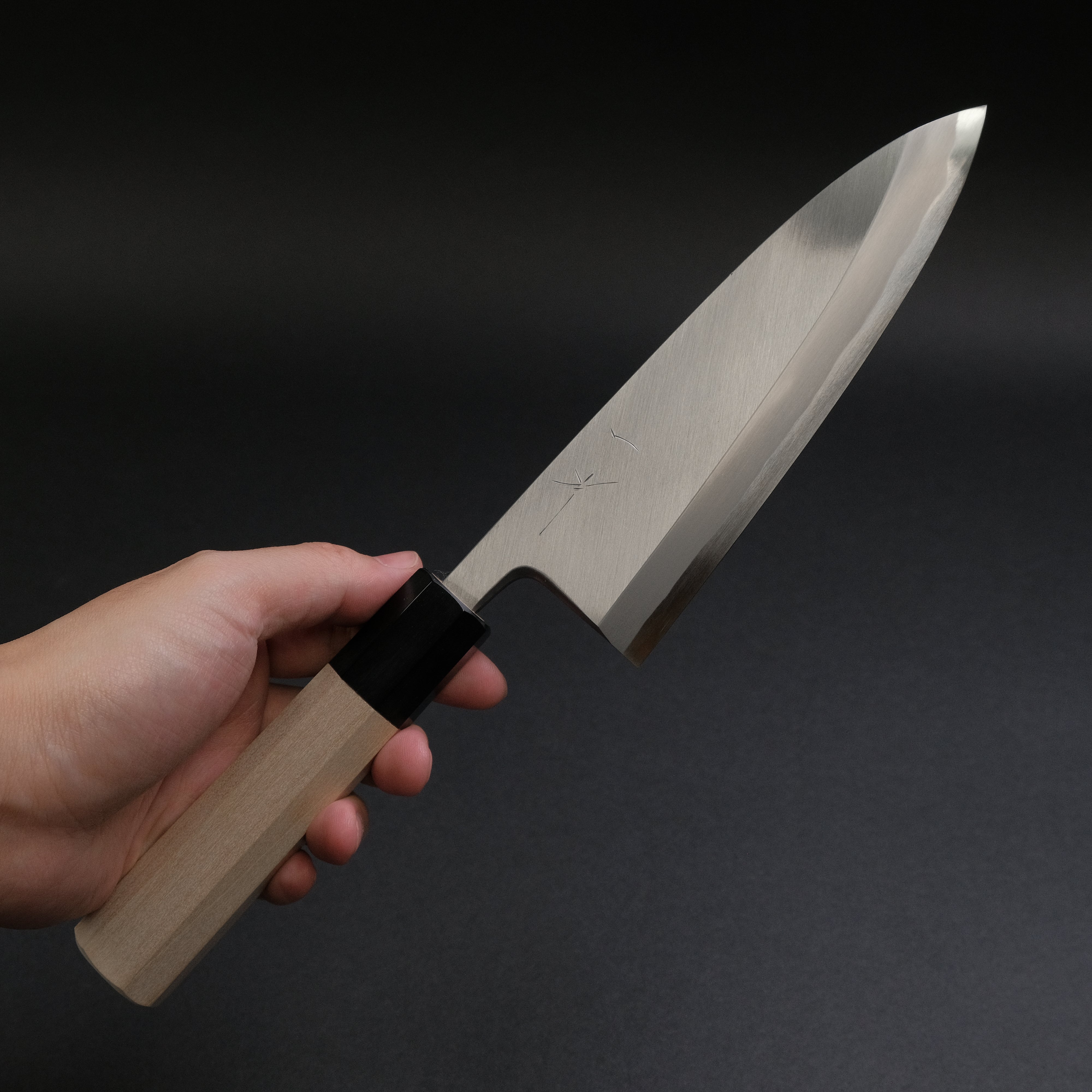 Hitohira Togashi Blue #2 Deba Knife 165mm - Japanese Chef Knife with Ho Wood Handle & Saya Sheath - Perfect for Sushi, Fish Filleting & Japanese Cuisine