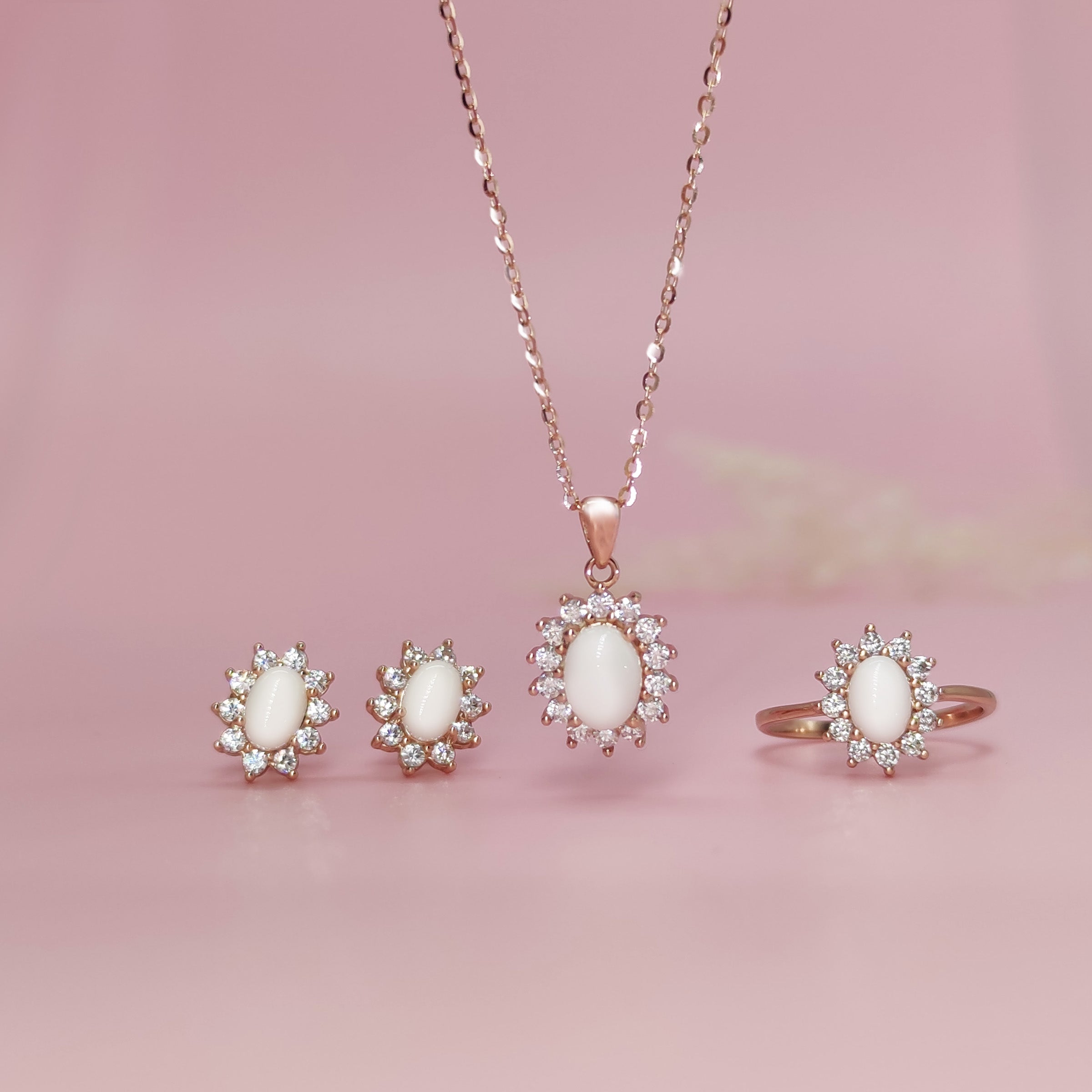 Sterling Silver Starburst Oval Breastmilk Keepsake Jewelry Set - DIY Kit for Necklace, Ring & Earrings - Perfect for New Moms, Baby Shower Gifts & Memorial Jewelry
