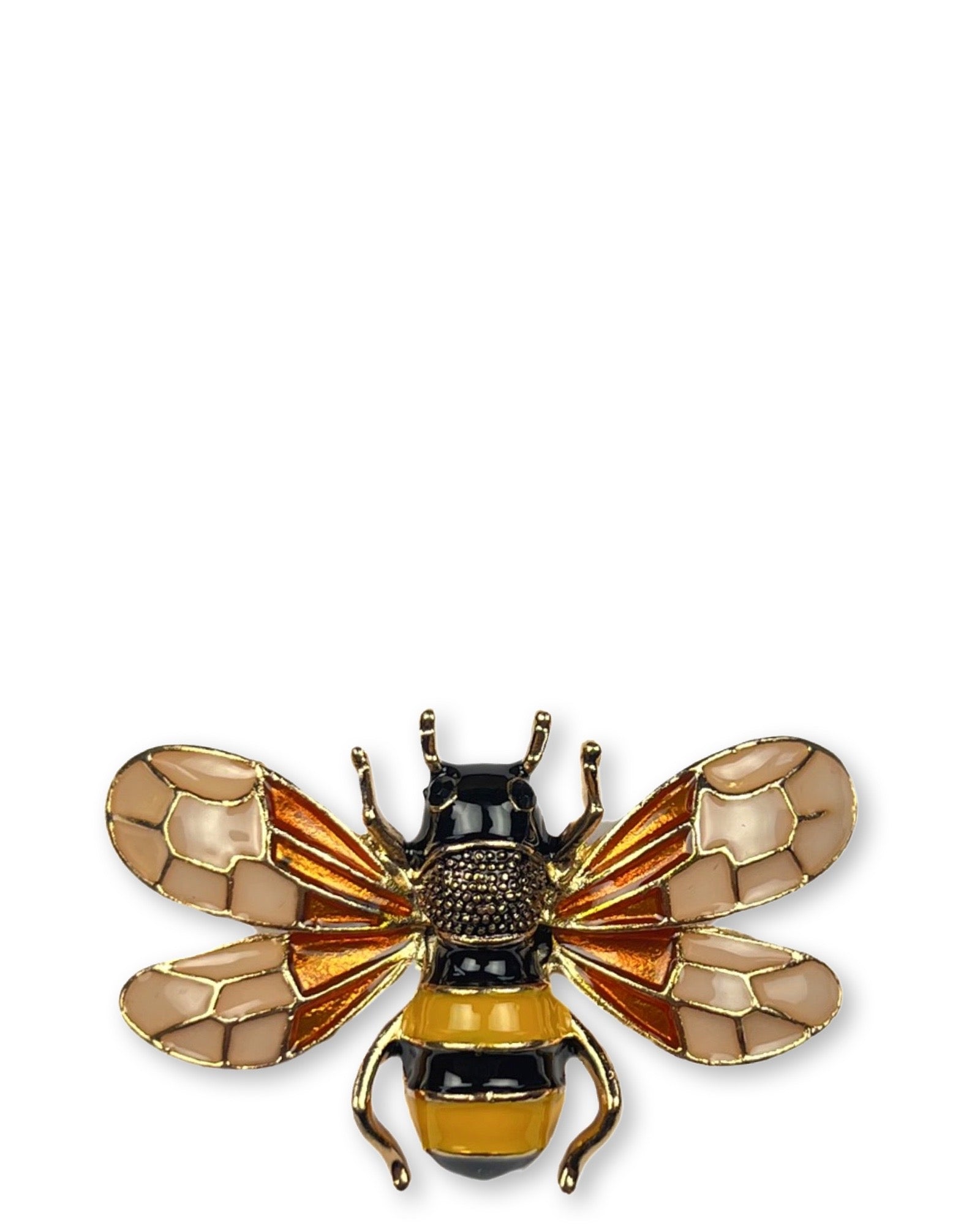 DÉCLIC Bee Enamel Pin - Yellow Cute Honeybee Brooch for Backpacks, Jackets & Hats - Perfect for Nature Lovers & Beekeeping Gifts