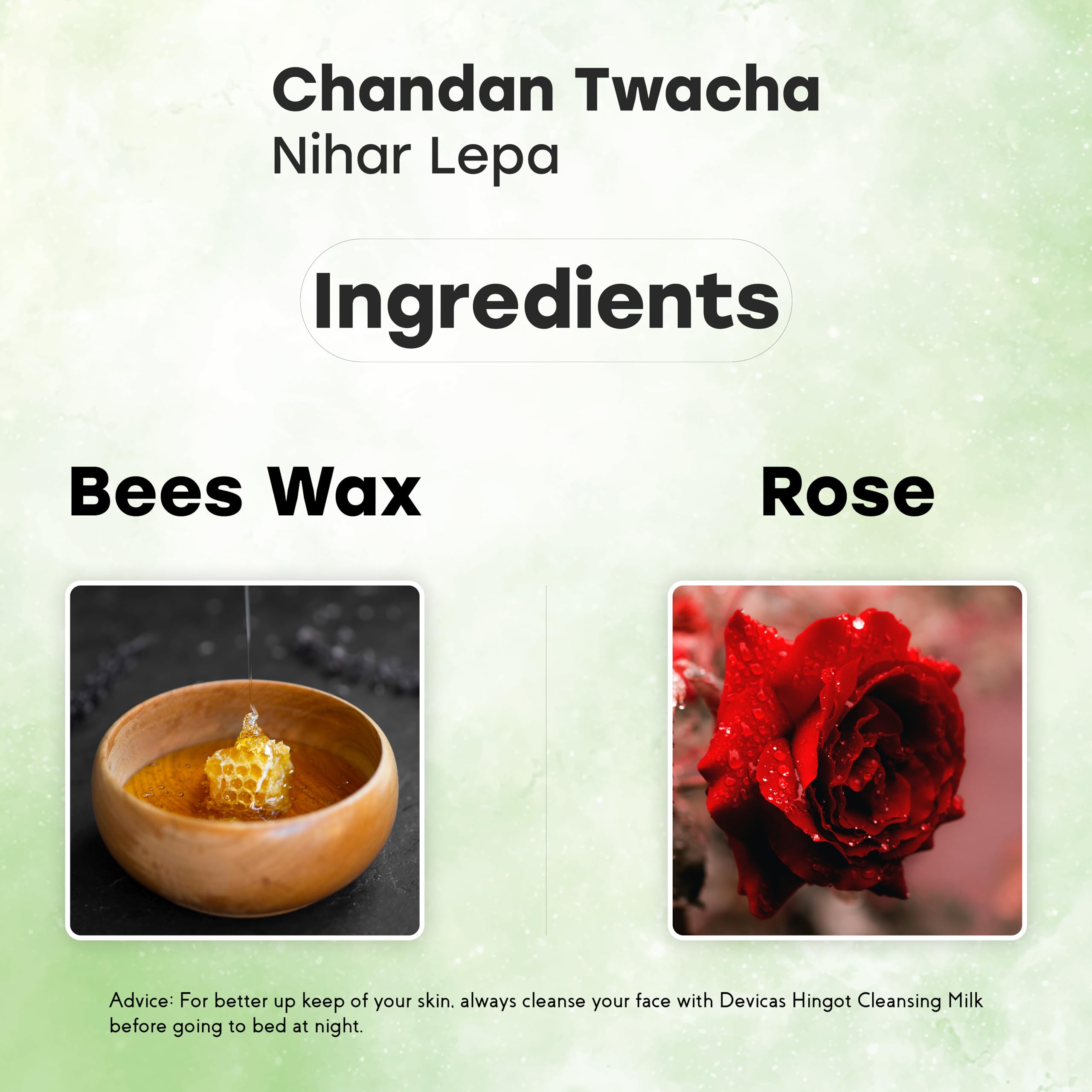 Devicaas Chandan Twacha Nikhar Lepa 50G - Ayurvedic Sandalwood Face Cream for Oily Skin & Acne Control | Reduces Pimples & Soothes Skin | Glow Enhancing Beauty Cream | Perfect for Daily Skincare Routine & Blemish-Prone Skin