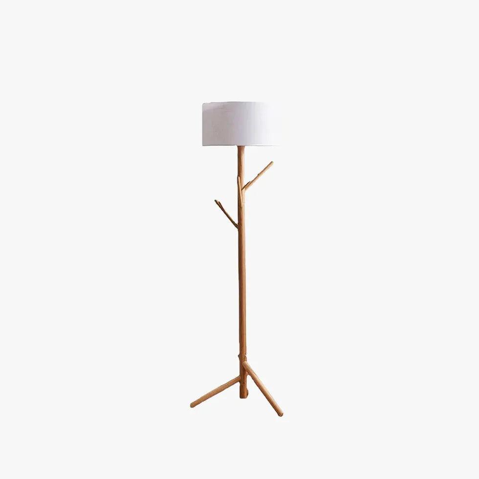 Vintage Wooden Hat Rack Tripod Floor Lamp - Rustic Coat & Hat Stand with Adjustable Height for Entryway, Living Room, or Bedroom Decor