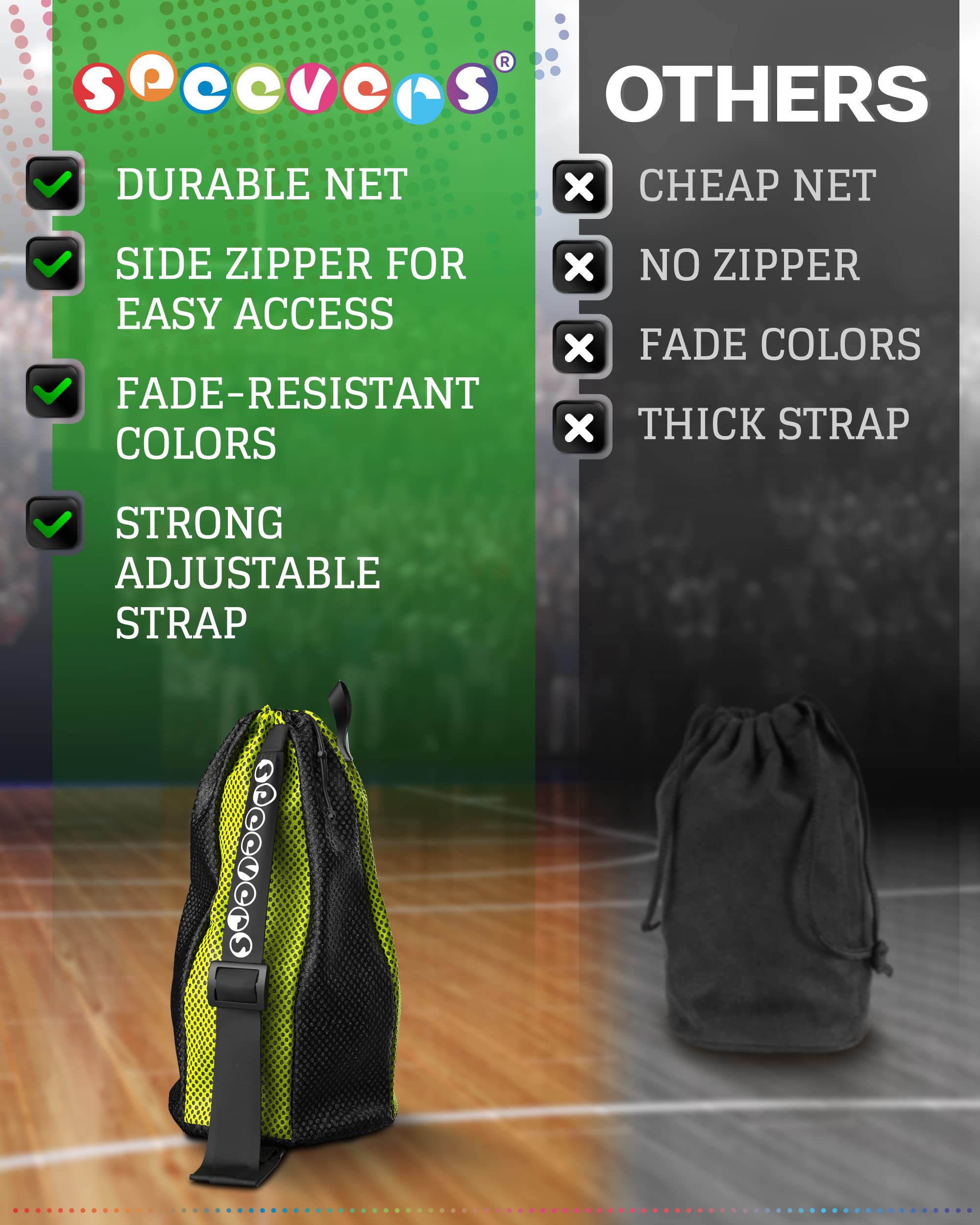 **7 Colorful Mesh Swim Bags for Men & Women - 35L Waterproof Drawstring Backpack with Handle - Perfect for Swimming Gear, Beach Trips & Pool Accessories (Xbag Light - Black/Yellow)**