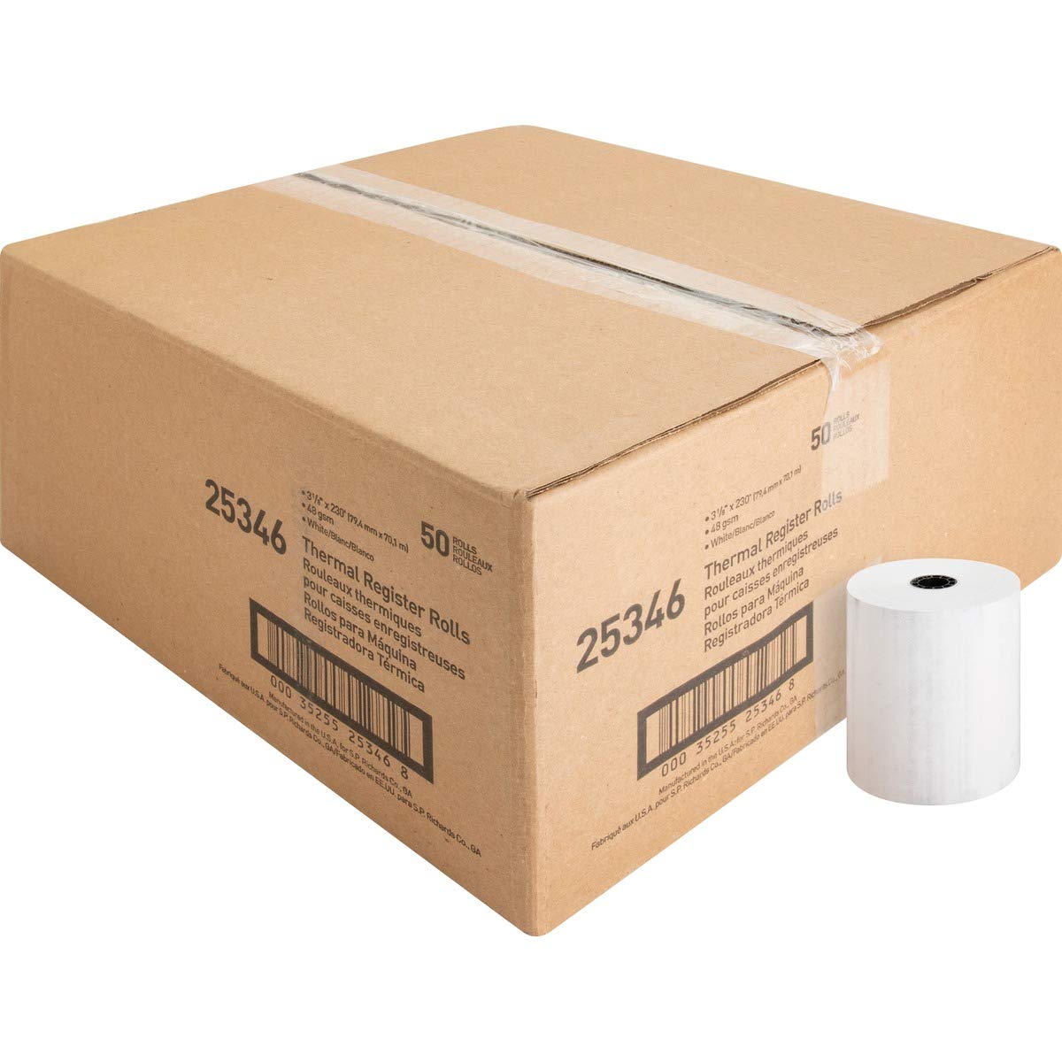 High-Quality Thermal Paper Rolls for POS Receipts - 3.125