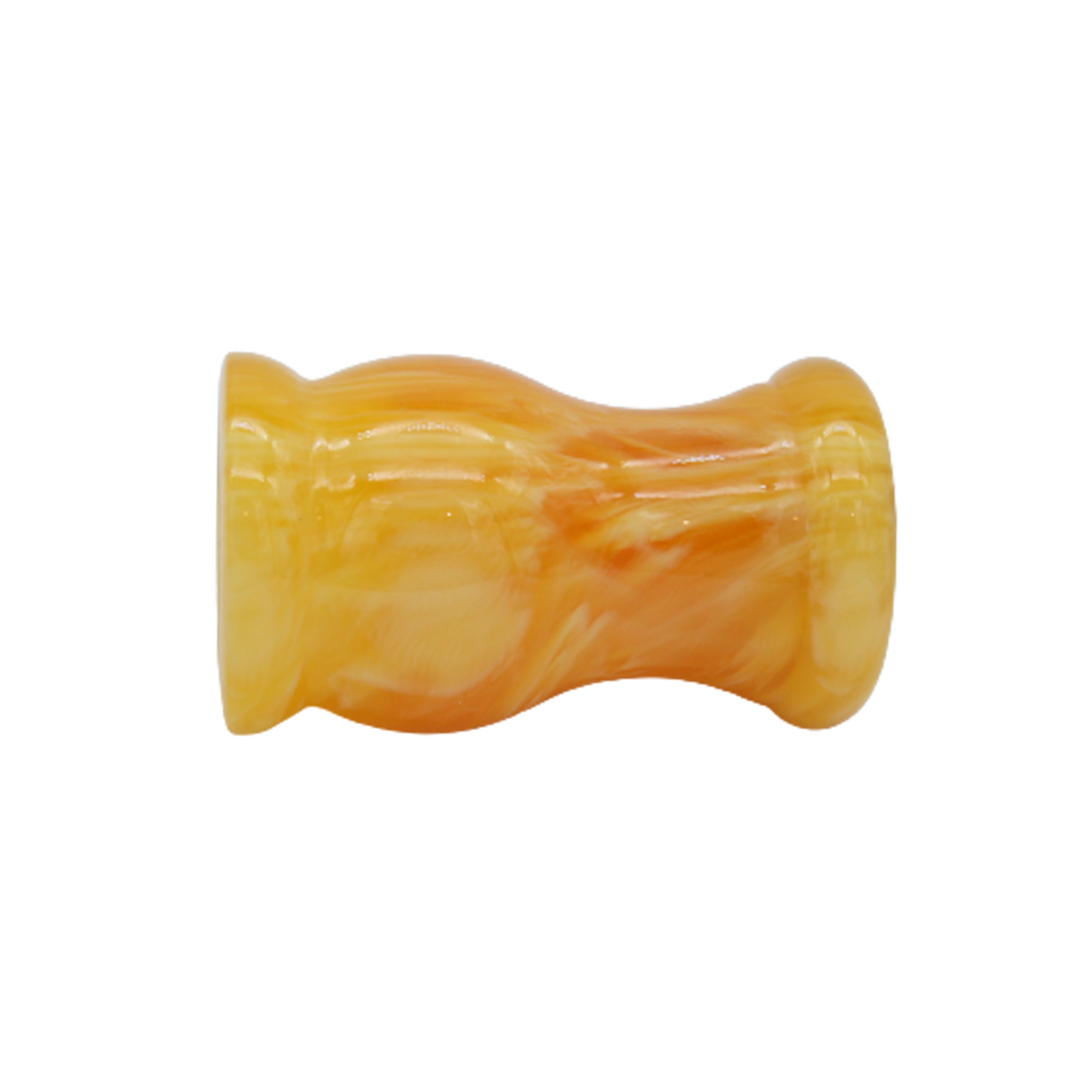 Premium Amber Handcrafted Shaving Brush Handle for 24mm & 26mm Knots - Luxury Wet Shaving Accessory for Men's Grooming & Barber Shop Use