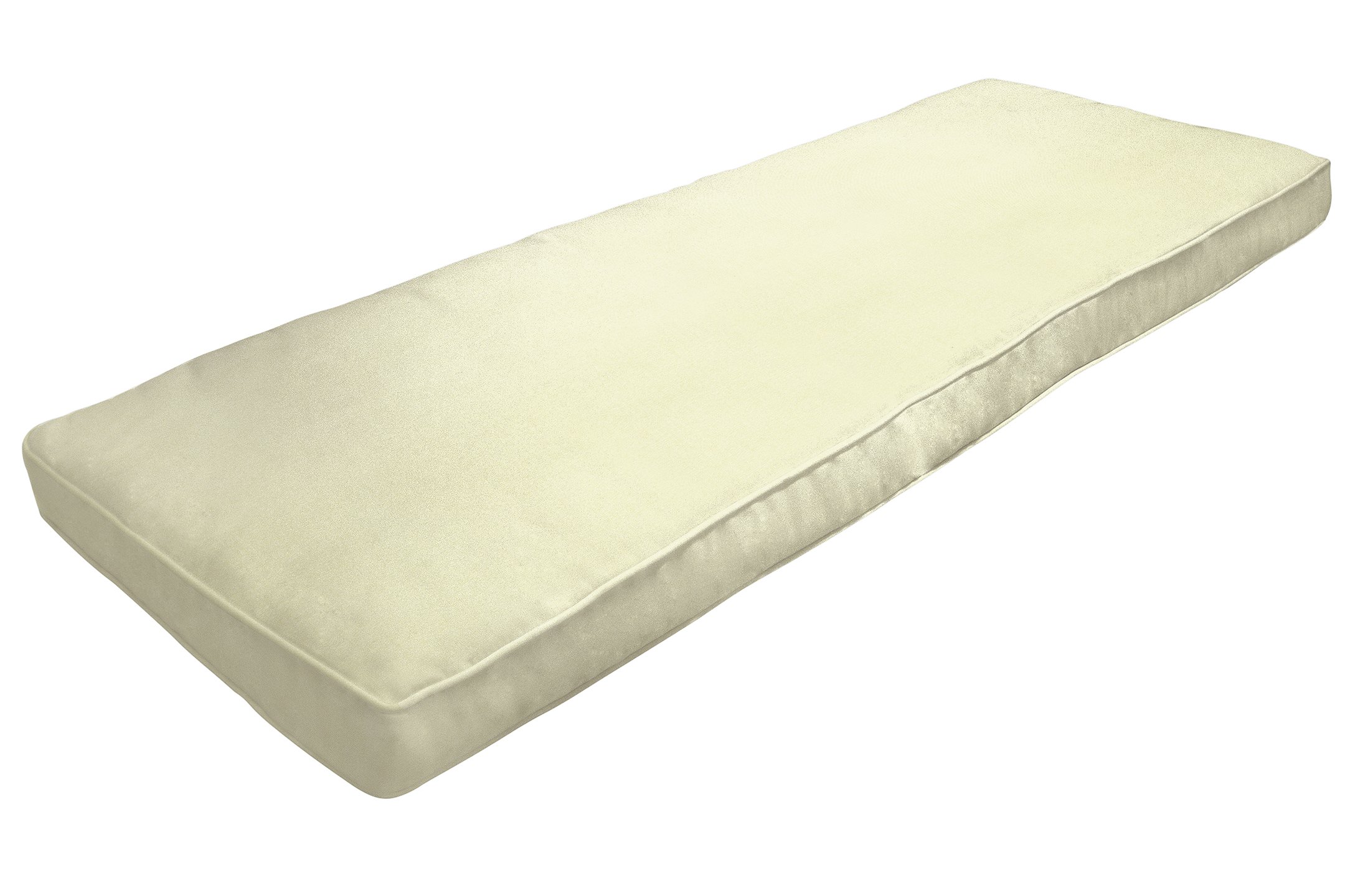Easy Way Products Bench Cushion - Natural Canvas Outdoor Seat Cushion for Patio, Deck, Garden & Porch - Water-Resistant & Comfortable Bench Pad