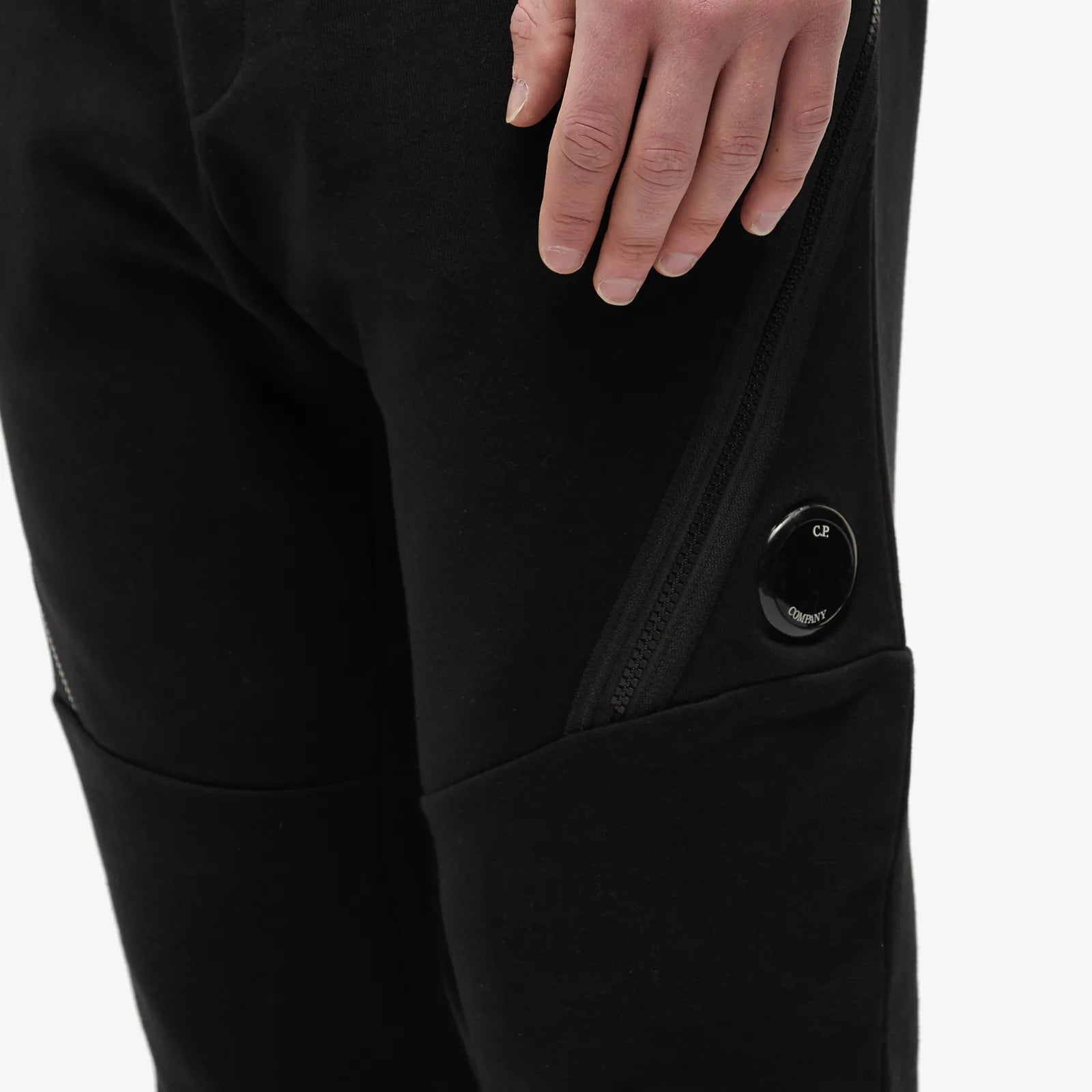 CP Company Black Lens Sweatpants for Men - Comfortable Joggers with Reflective Details | Perfect for Running, Gym & Streetwear Fashion