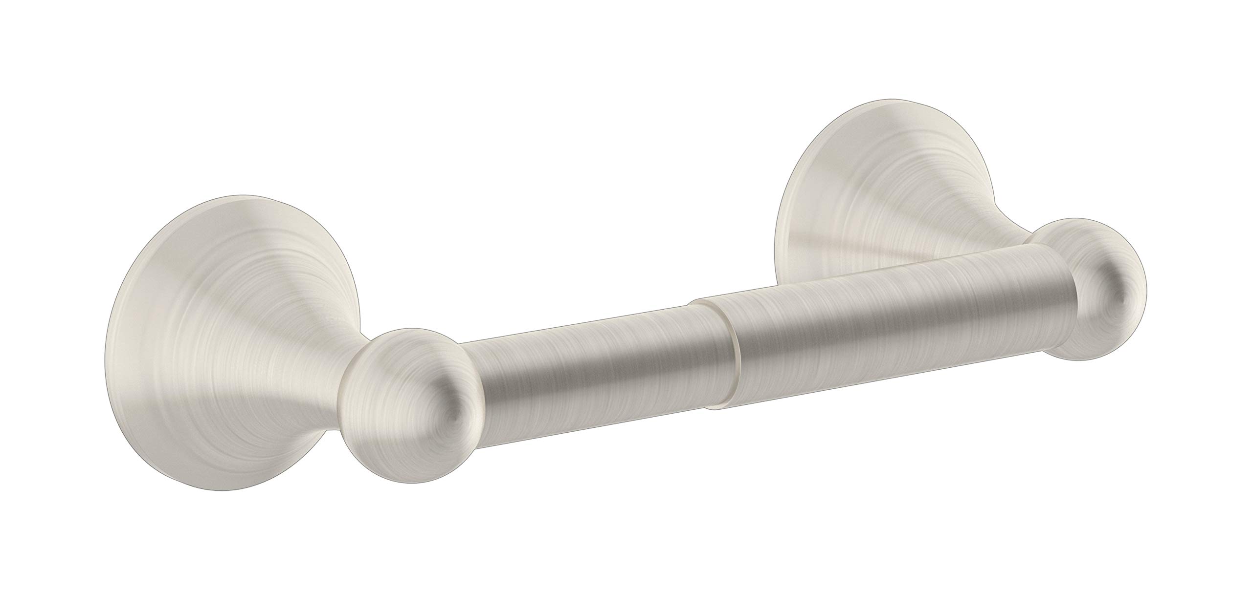 Symmons 663TP-STN Satin Nickel Wall-Mounted Toilet Paper Holder - Bathroom Tissue Dispenser for Home, Office & Commercial Use