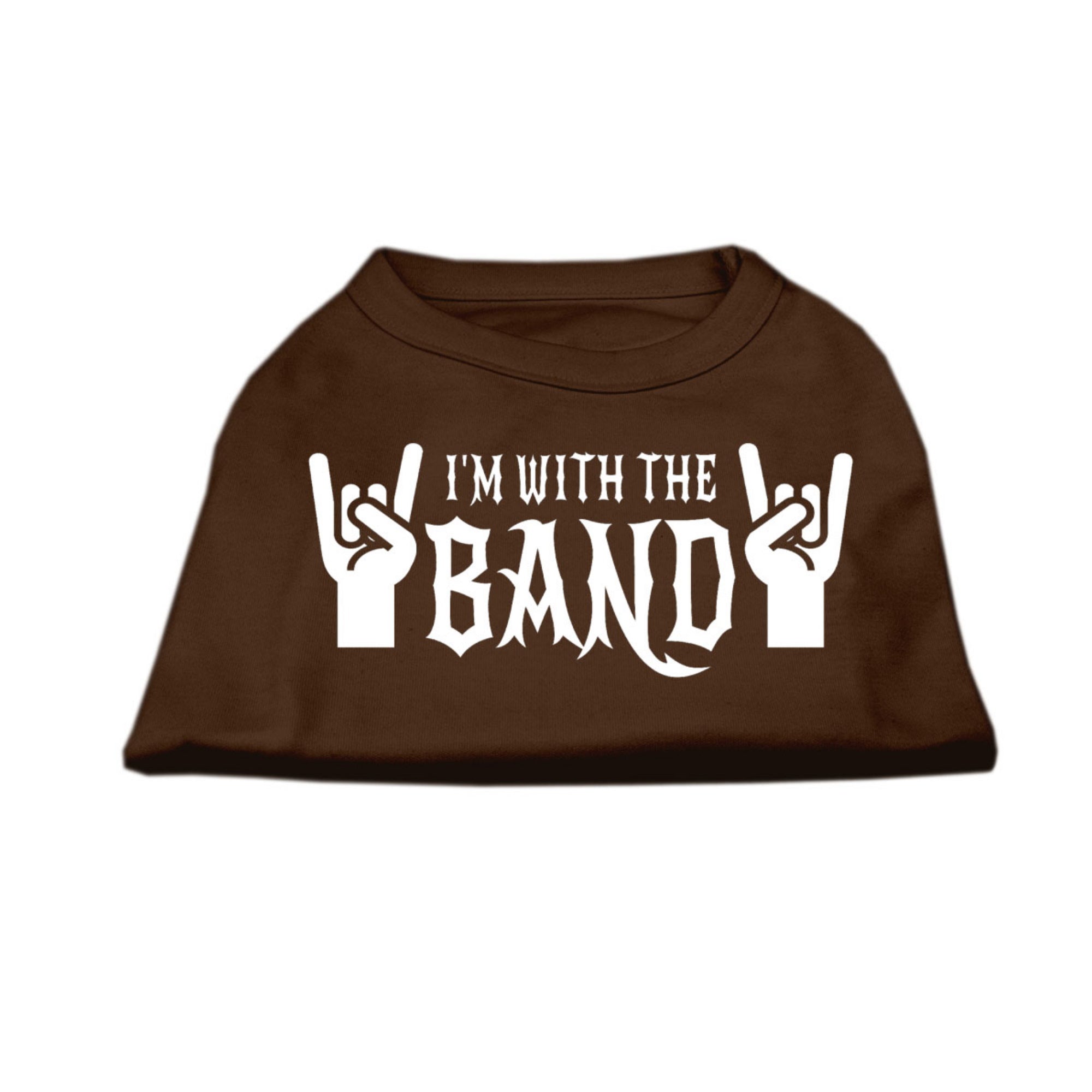 I'm With The Band Pet Shirt - Cute Dog & Cat Band Tee for Small Pets - Perfect for Concerts, Parties & Photo Shoots