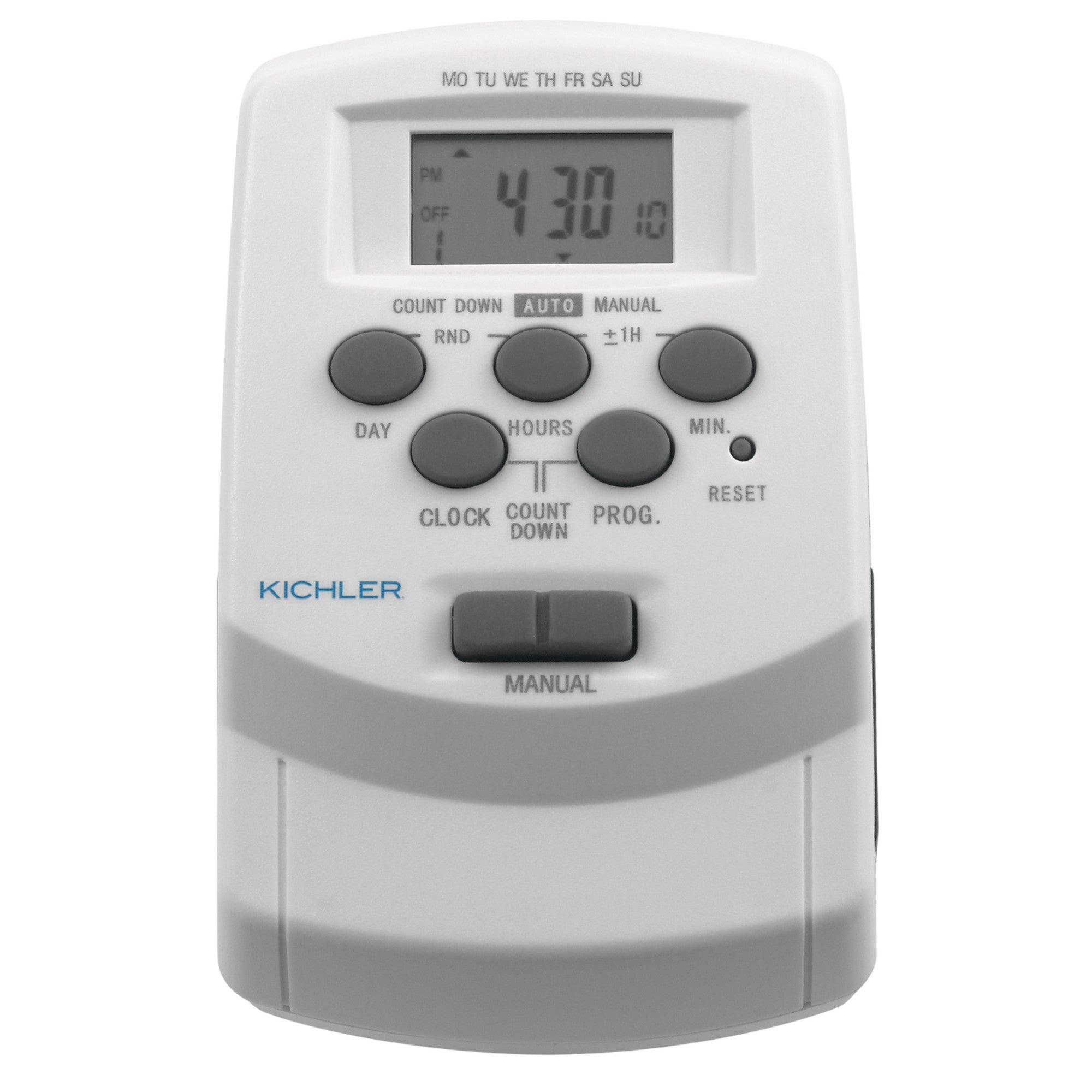 7-Day Digital Programmable Timer Switch - White | Energy Saving Outlet for Lights, Appliances & Holiday Decorations | Indoor & Outdoor Use
