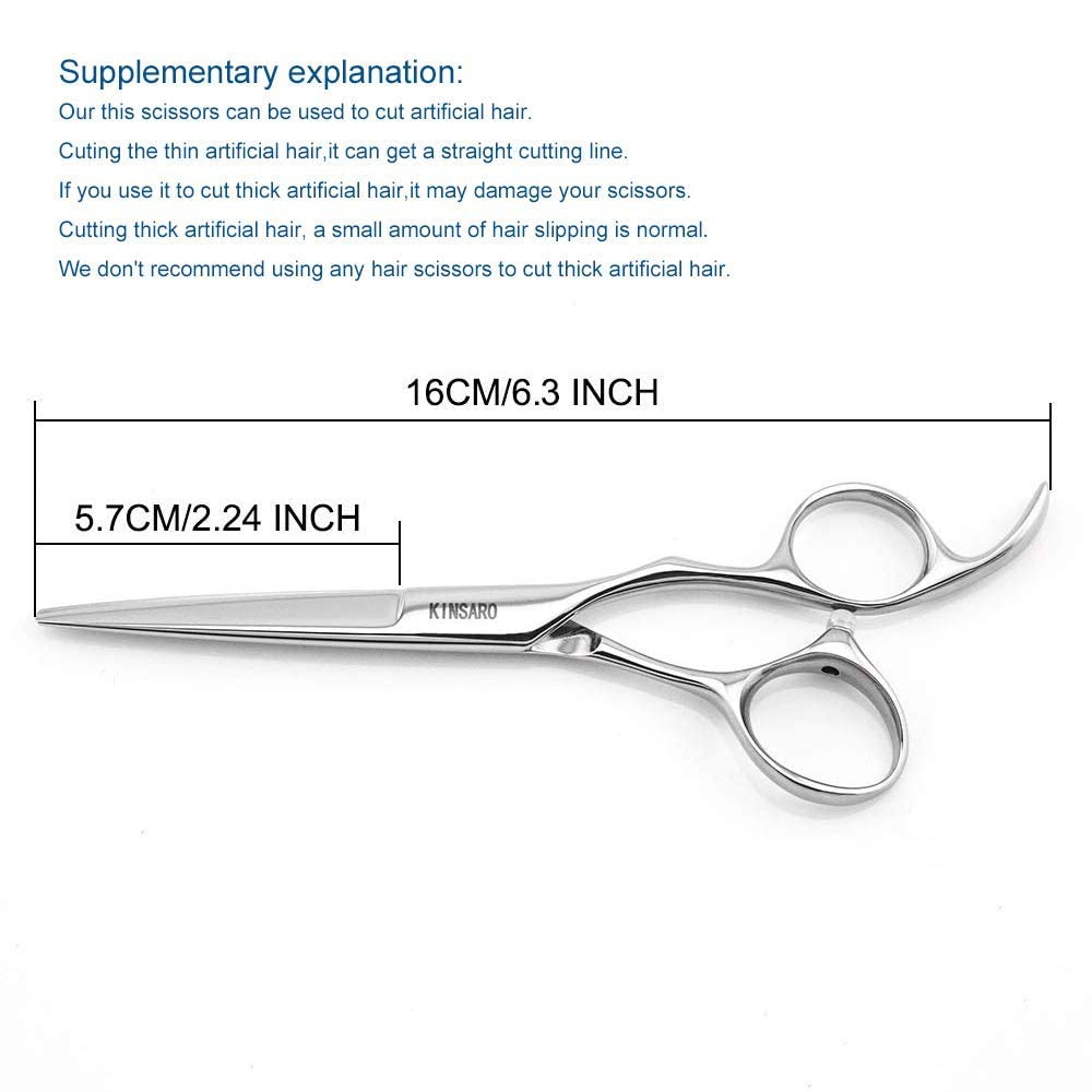 Kinsaro Professional 5.5 Inch Hair Cutting Scissors & 5.75 Inch Hair Thinning Shears - Barber Scissors for Precision Haircuts, Styling & Trimming - Perfect for Salons, Home Use & Professional Hairstylists