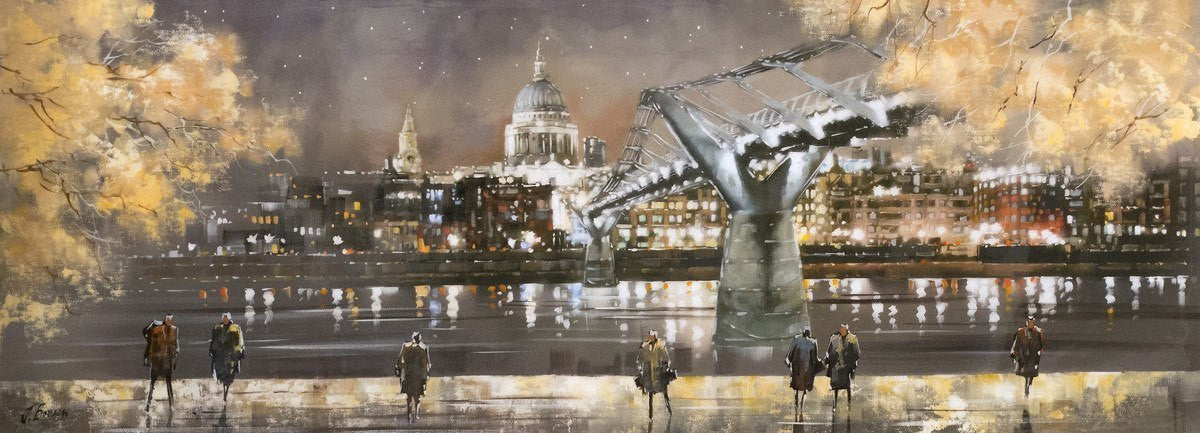 Across the Thames - Premium London-Themed Home Decor & Gifts | Perfect for Travel Lovers, Anglophiles & British Culture Enthusiasts | Ideal for Living Room, Office & Souvenir Gifts
