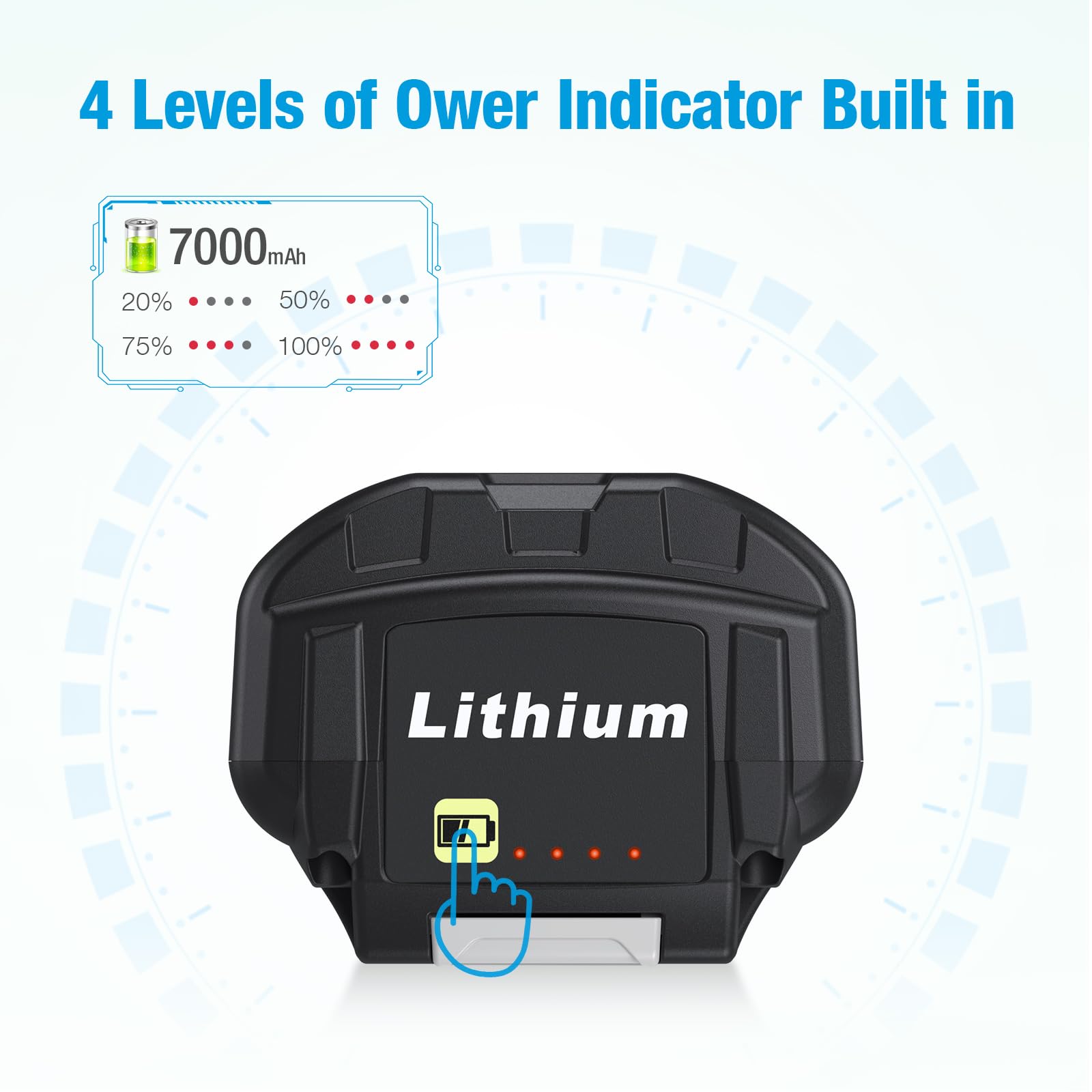 40V 7.0Ah Replacement Battery for Ryobi Tools - Compatible with OP401 Charger | Power Your Ryobi Lawn Mower, Trimmer & Outdoor Equipment