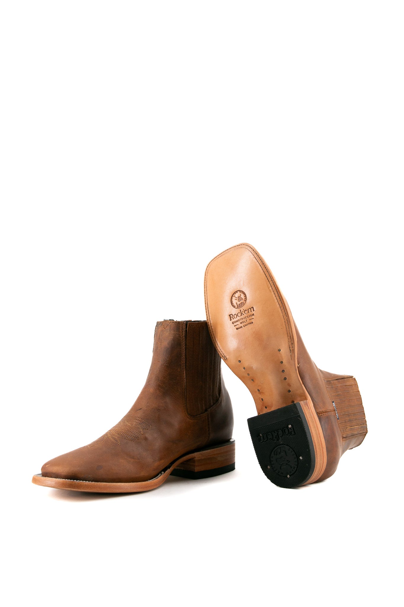 Senegal Ebano Men's Square Toe Ankle Boots - Stylish & Comfortable Leather Boots for Casual Wear, Work & Outdoor Activities