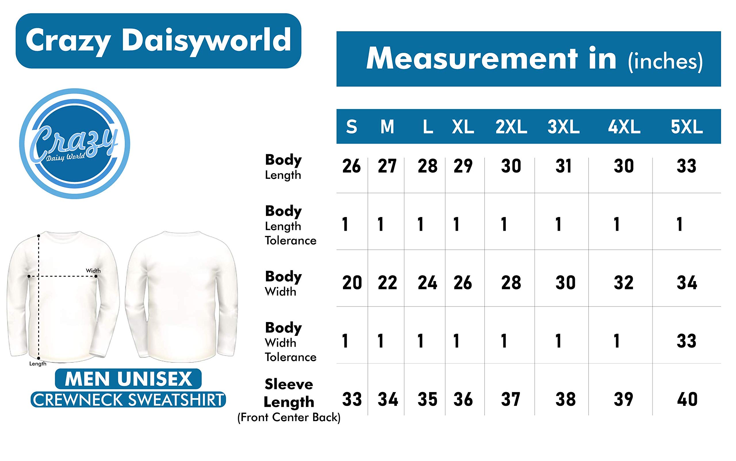 CRAZYDAISYWORLD Unisex Slim Fit Long Sleeve Crewneck Sweatshirt - 'I Can't Go To Hell' Graphic Print Custom Sweater for Men & Women | Casual Streetwear, Lounge Wear, Gift Idea