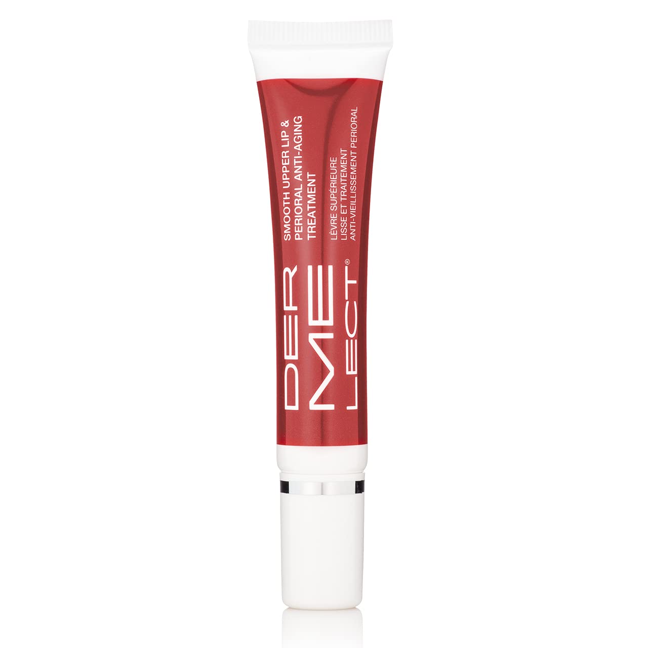 Dermelect Smooth Upper Lip Anti-Aging Cream with Hyaluronic Acid, Collagen & Retinol - Brightening & Smoothing Treatment for Lip Lines, Smile Lines, Discoloration - Prevents Lipstick Bleeding & Feathering - 0.5 oz - Perfect for Daily Lip Care & Makeup Prep