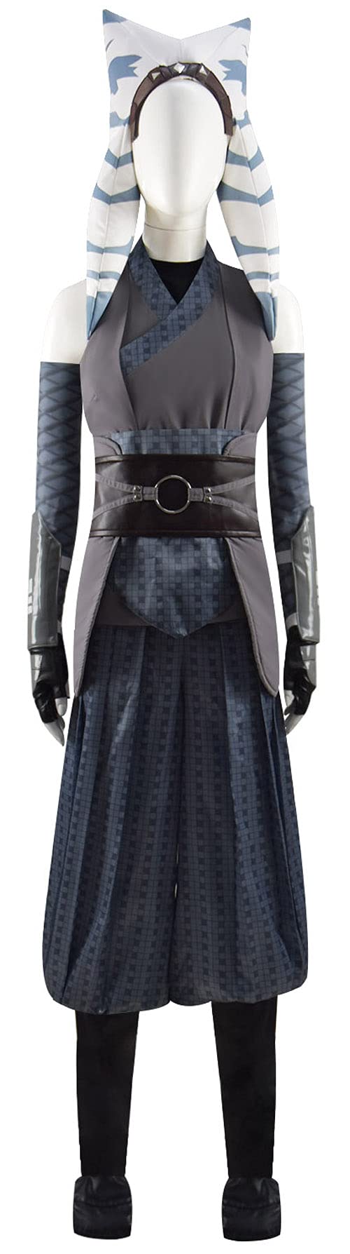 Women's Jedi Robe Costume Outfit - Full Set Tano Cloak for Halloween Cosplay, Star Wars Party & Costume Events