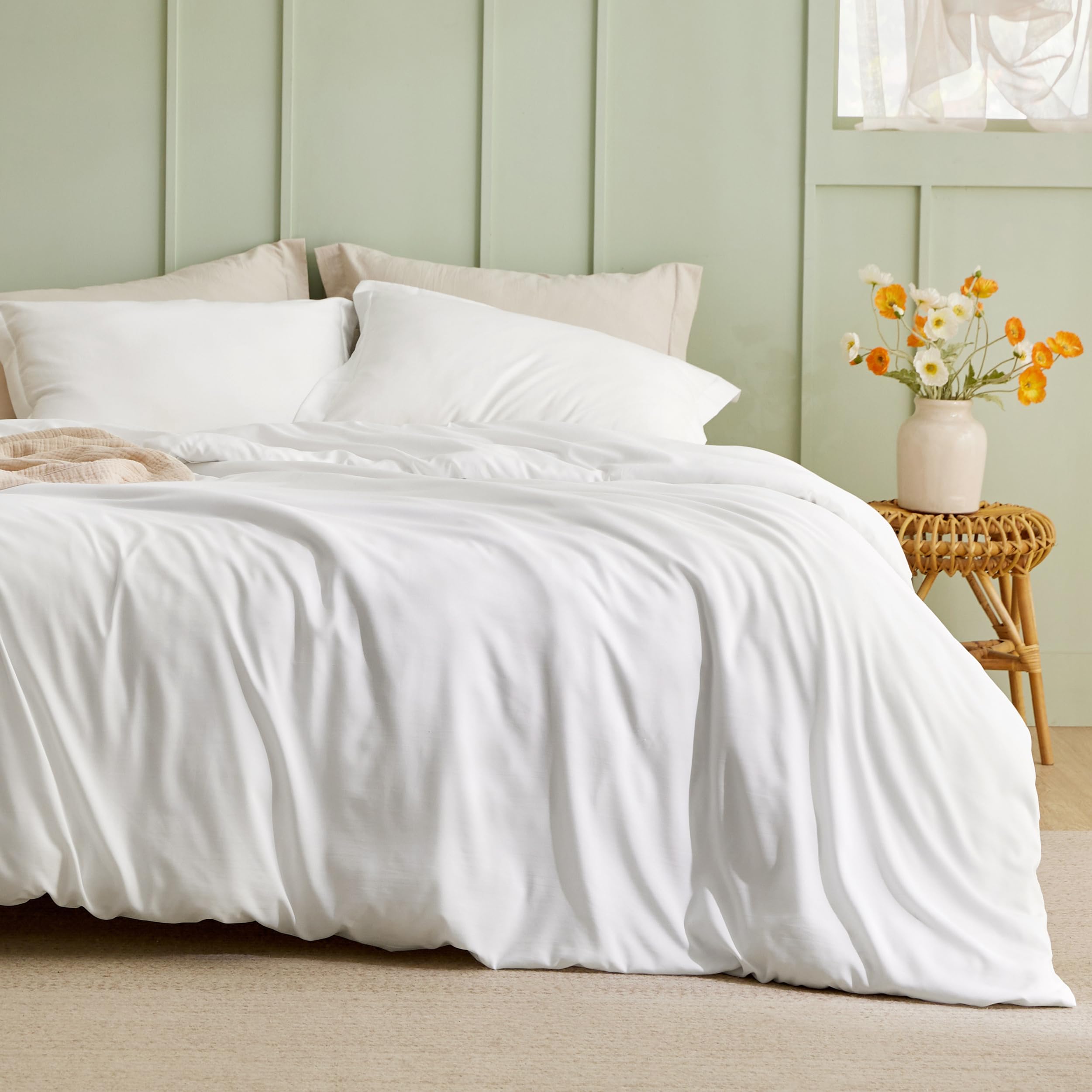 Bedsure Cooling Duvet Cover Set - Twin Size 68