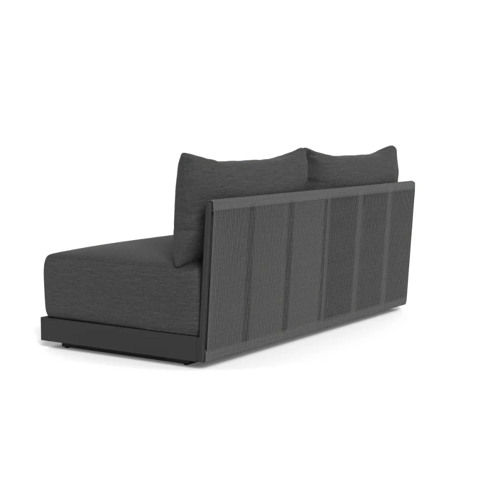 Antigua Outdoor 2-Seat Armless Patio Sofa - Perfect for Poolside, Garden, and Backyard Relaxation