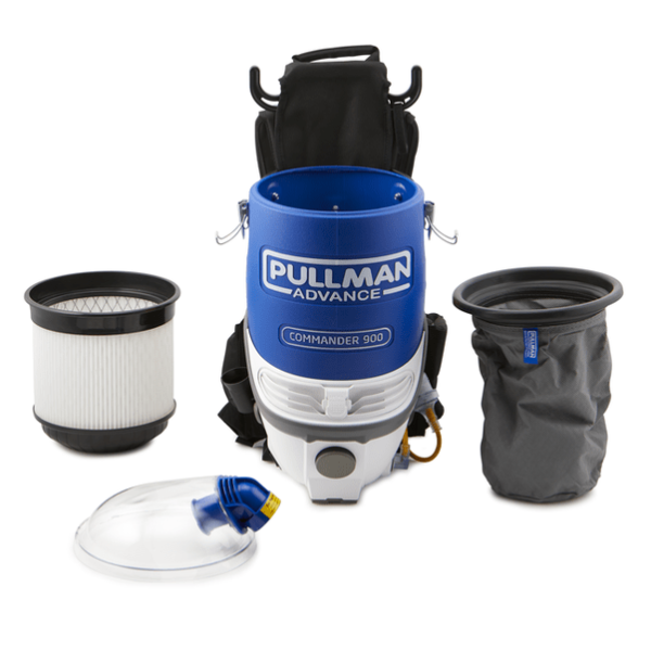 Pullman Advance Commander PV900 Commercial Backpack Vacuum Cleaner - Powerful 900W Motor for Deep Cleaning in Offices, Hotels & Schools