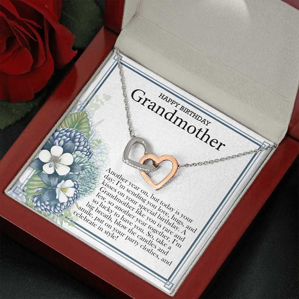 Personalized Message Card Necklace - Handmade Custom Jewelry for Grandmother | Birthday Gift, Christmas Present, Mother's Day | Perfect for Parties, Celebrations & Special Occasions