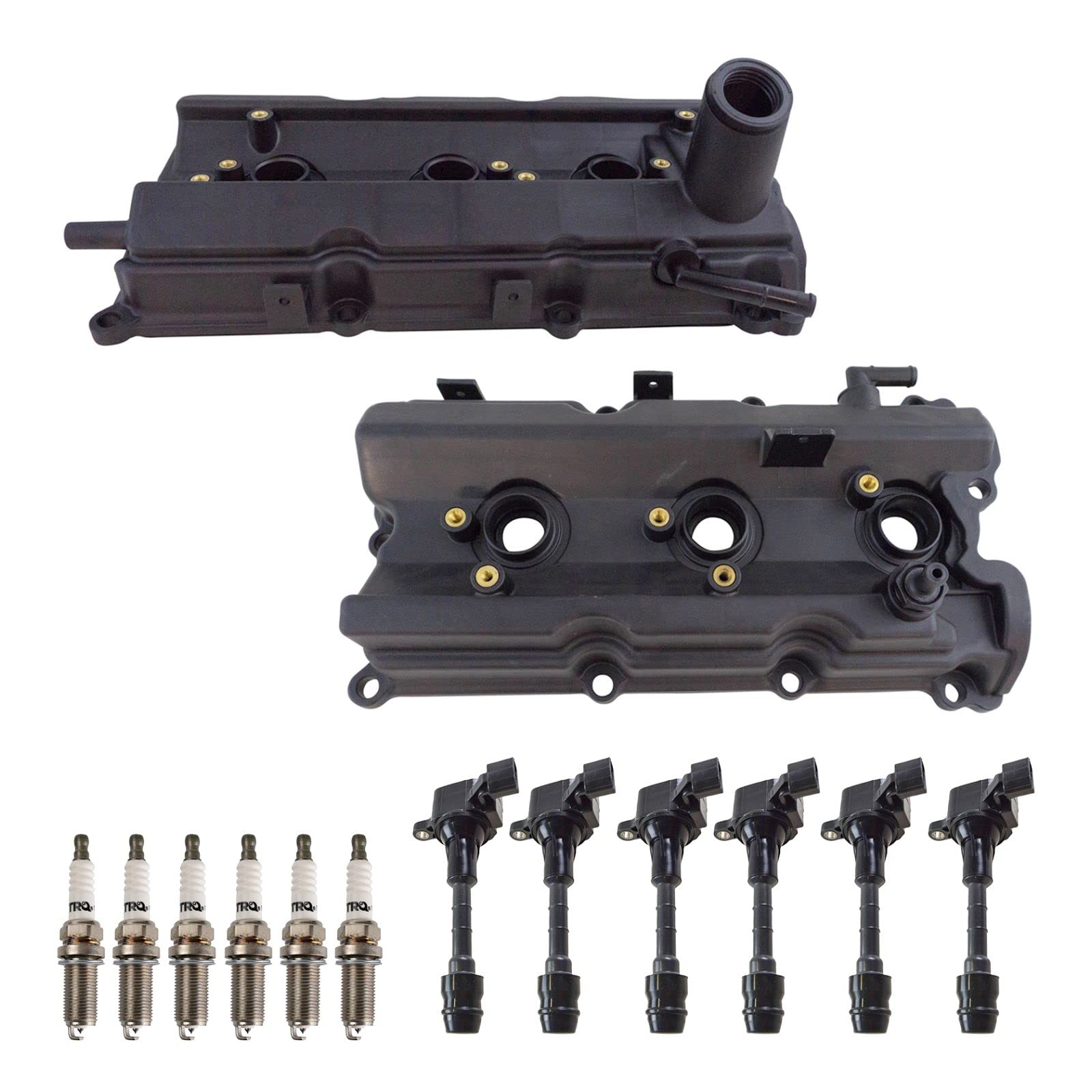 High Performance Ignition Kit - Ignition Coil, Spark Plugs & Valve Cover Compatible with 2003-2008 INFINITI FX35, 2003-2006 G35, 2006-2008 M35 & Nissan 350Z - Perfect for Engine Tune-Up & Performance Enhancement
