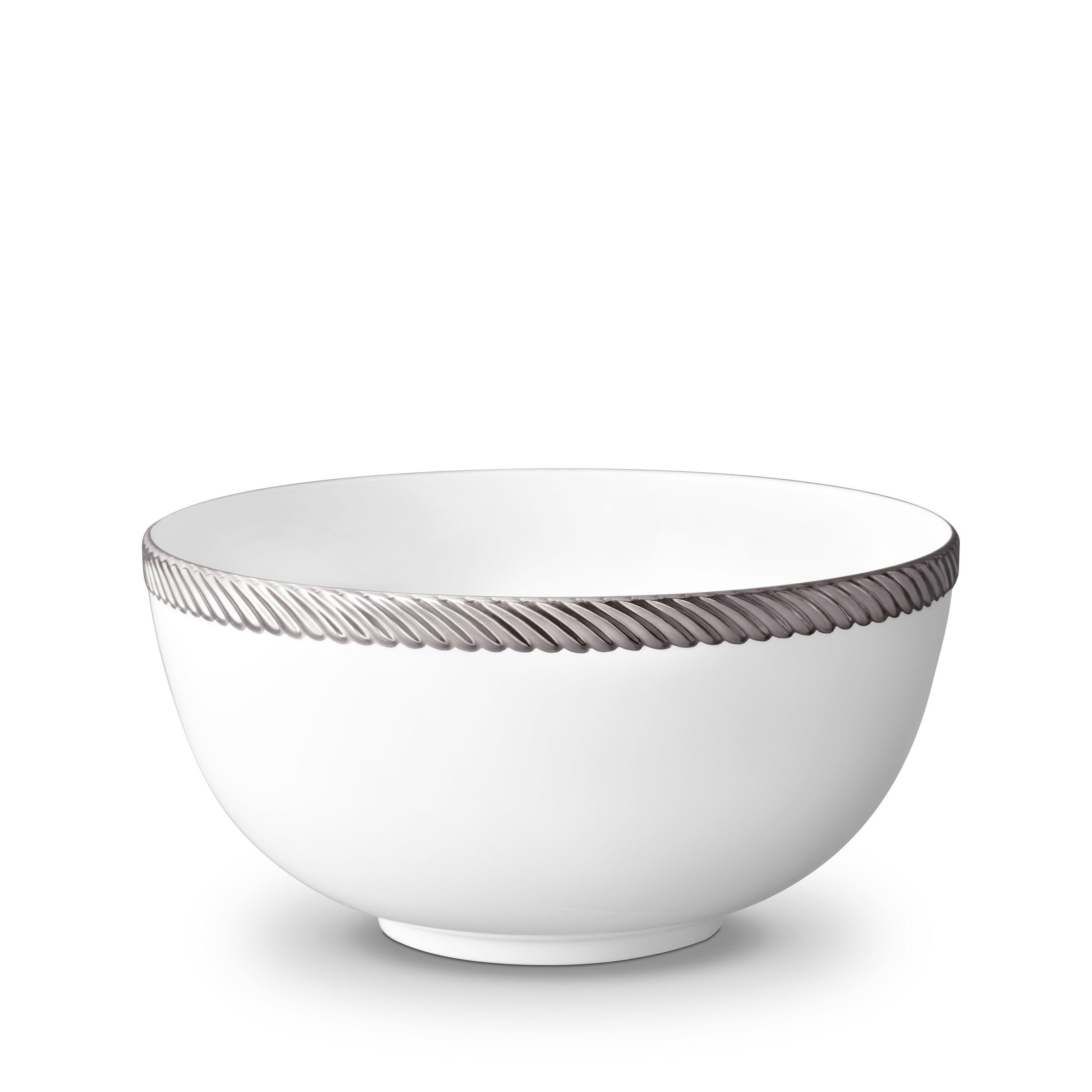 Platinum Cord Bowl - Elegant Handmade Rattan Fruit Basket for Kitchen, Dining Table, and Home Decor | Perfect for Serving Fruits, Snacks, and Displaying Decor
