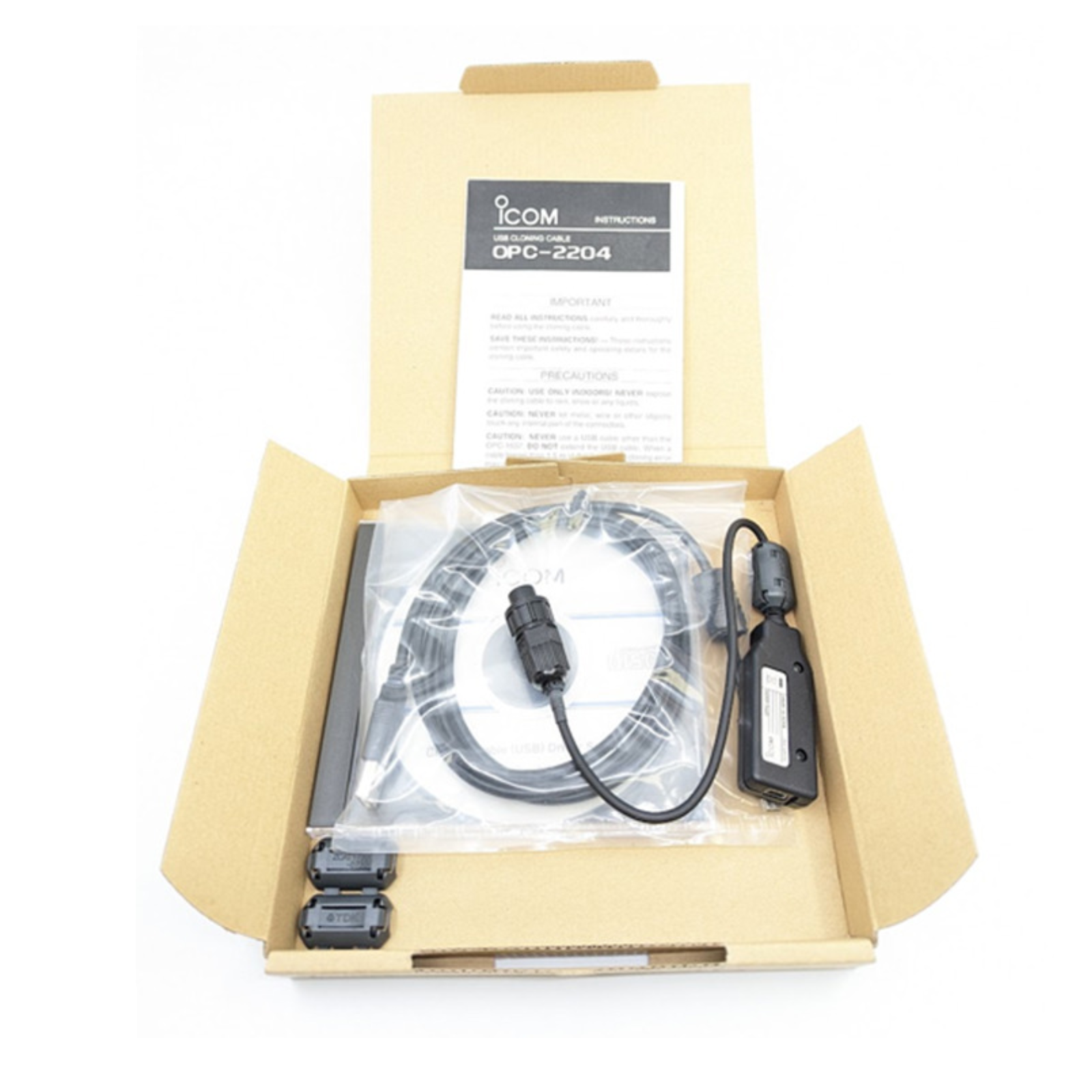 Icom OPC2204 USB Cloning Cable for F8101 - Compatible with Icom Radios | Fast Data Transfer | Perfect for Radio Programming & Firmware Updates