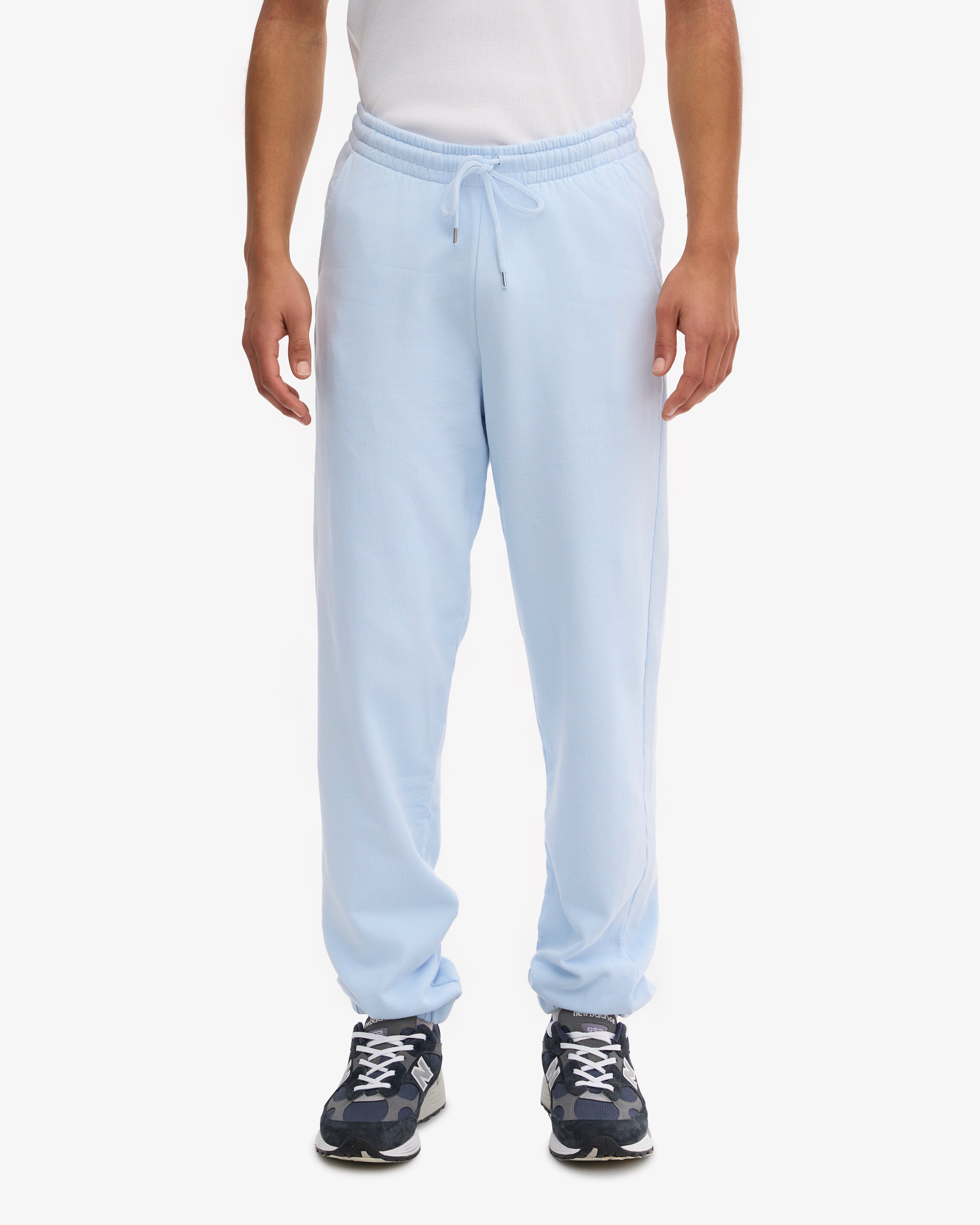 Organic Cotton Sweatpants for Women - Soft & Comfortable Polar Blue Lounge Pants - Perfect for Yoga, Running & Casual Wear