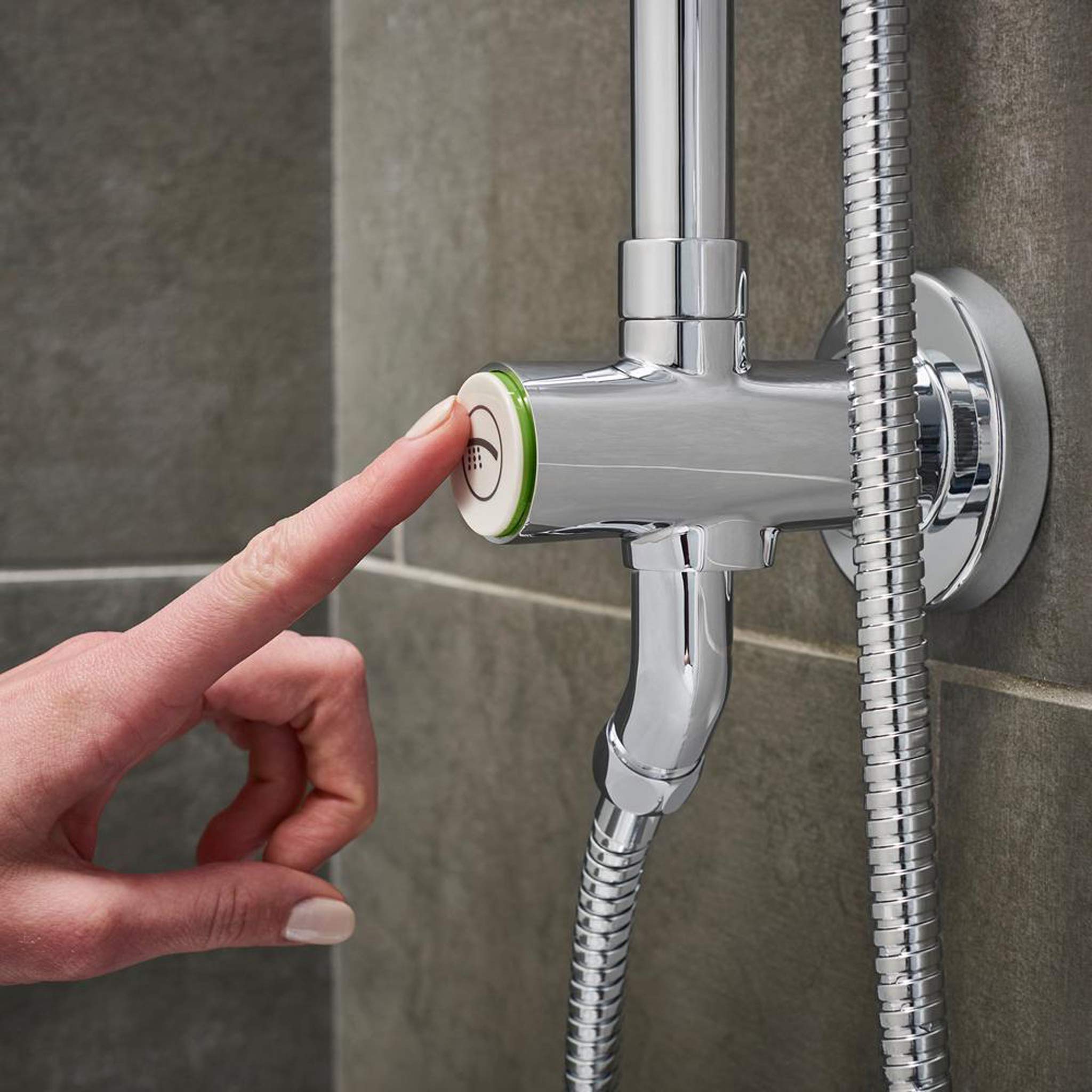 High Pressure Shower System 1.75 GPM - Water Saving Rainfall Shower Head with Handheld Spray - Perfect for Bathroom Renovation & Spa-Like Shower Experience