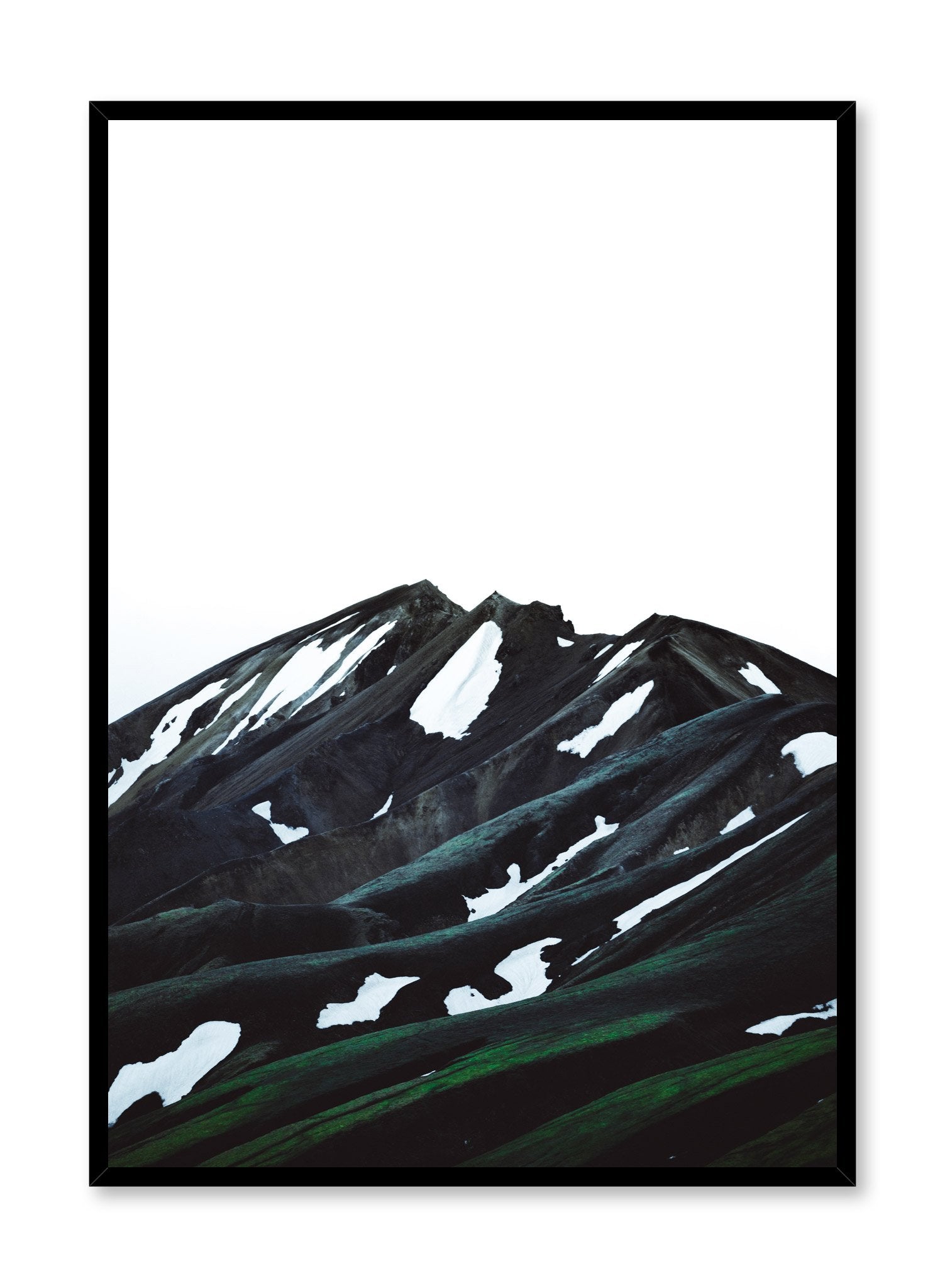 Mountain Peaks Wall Art Poster - Stunning Landscape Photography Print for Home & Office Decor - Perfect for Living Room, Bedroom, or Office Wall