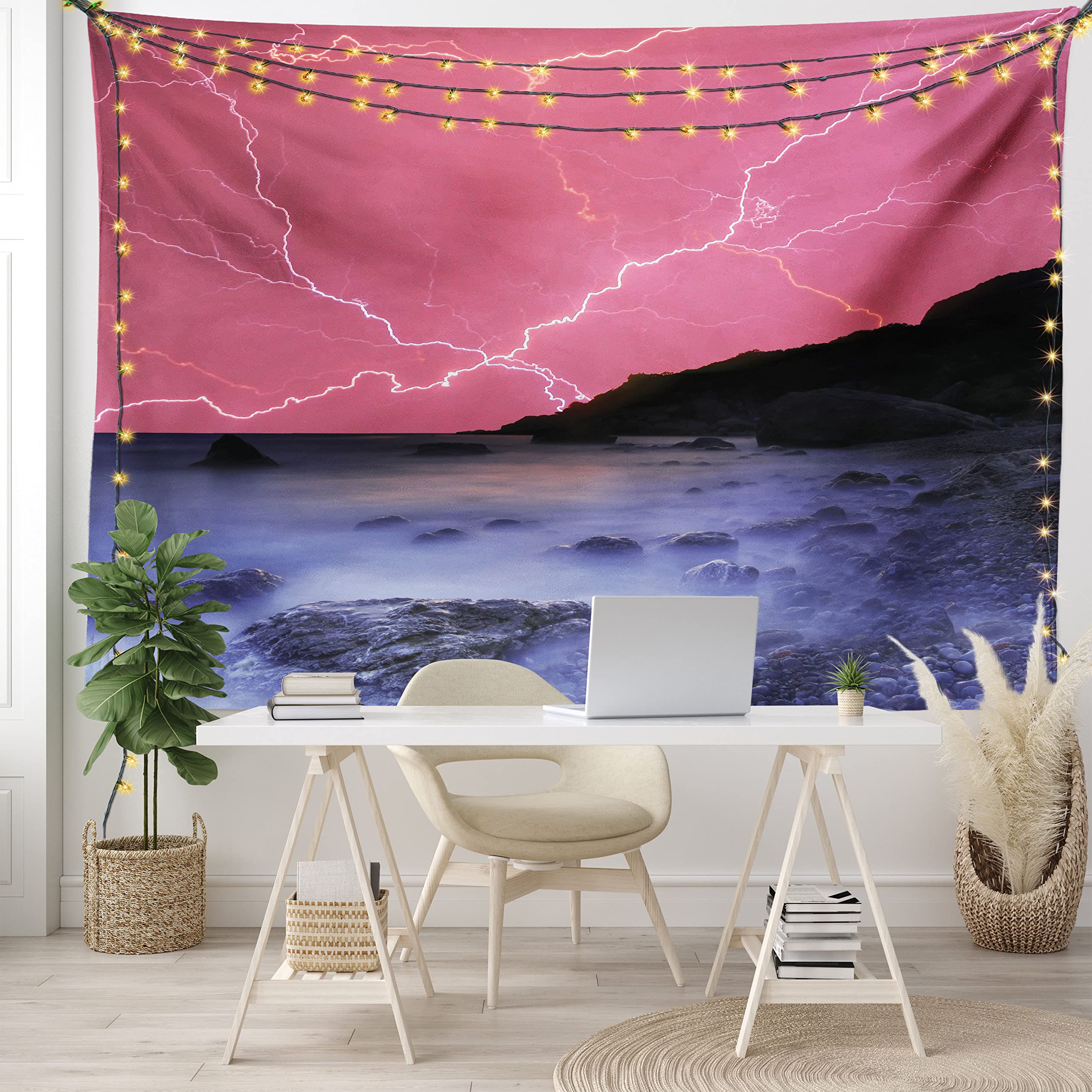Ambesonne Thunderstorm Tapestry - Vibrant Sky Wall Decor for Bedroom & Living Room