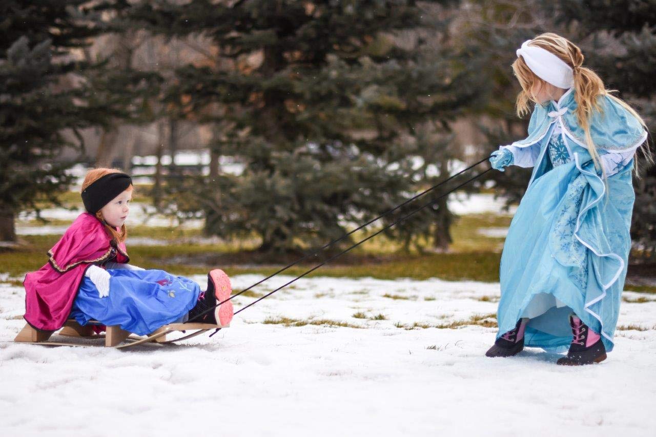 Little Adventures Ice Princess Dress Up Costume for Girls - Machine Washable Pretend Play & Party Outfit (No Glitter) - Perfect for Birthday Parties, Halloween & Dress-Up Play