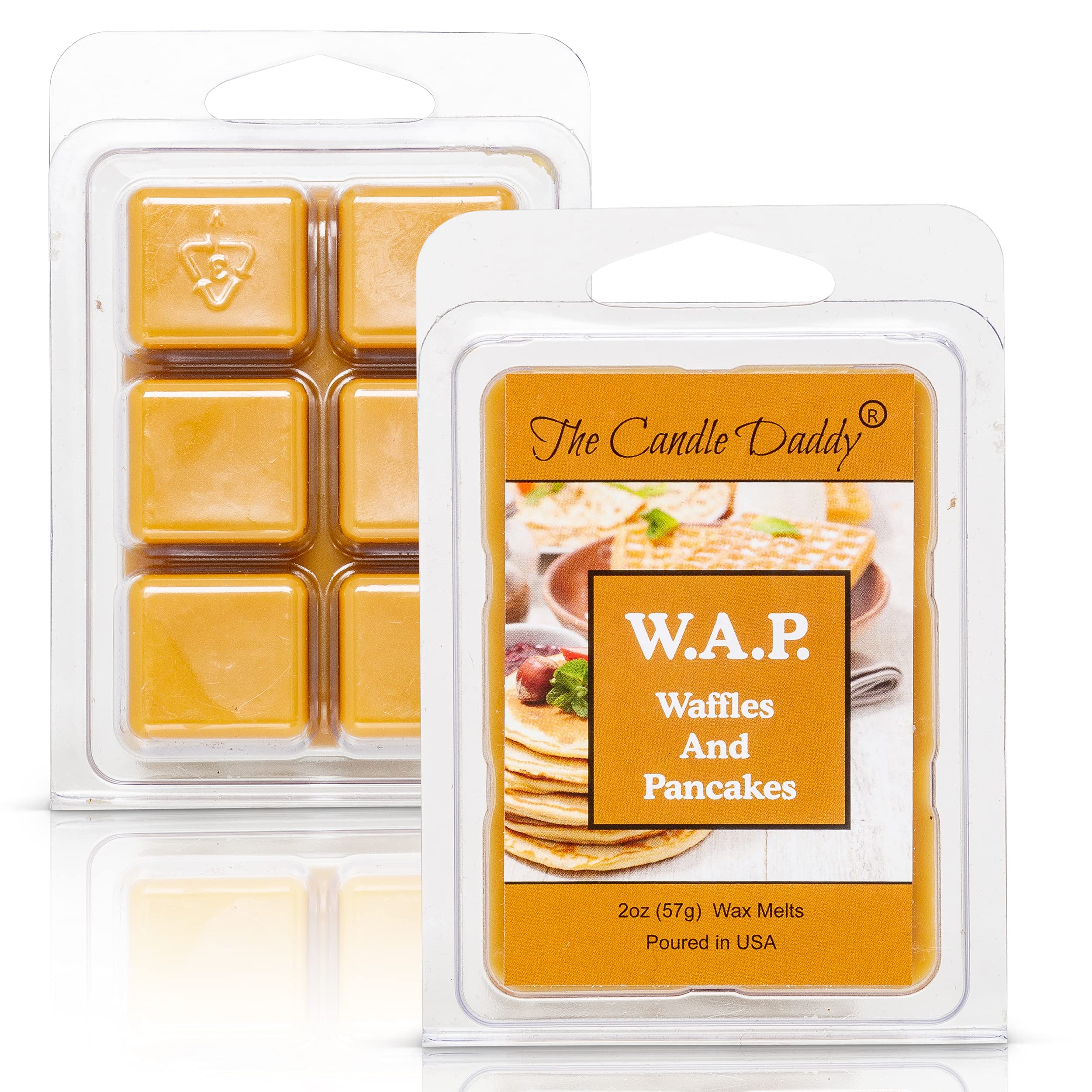 Waffles and Pancakes Scented Wax Melts - Syrup & Butter Aroma - 6 Cubes (2oz) - Strong Fragrance for Wax Warmers - Perfect for Home, Office & Relaxation