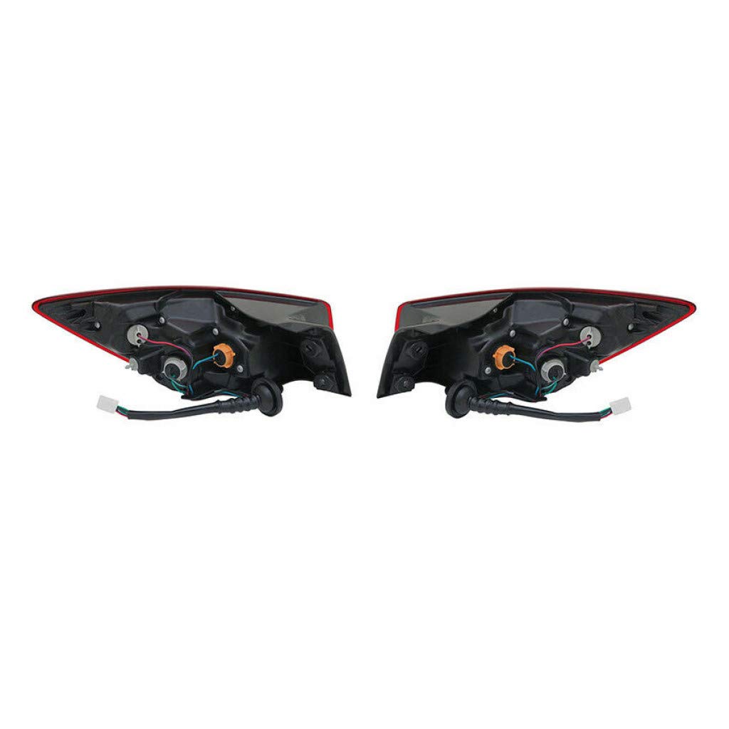 2016-2017 Mazda CX-3 LED Tail Lights Pair - Driver & Passenger Side CAPA Certified with Bulbs Included (MA2804120 + MA2805120) | Perfect Fit Replacement for Improved Visibility & Safety | DB4G-51-160 Bulb Type | Ideal for Night Driving & Enhanced Vehicle Appearance