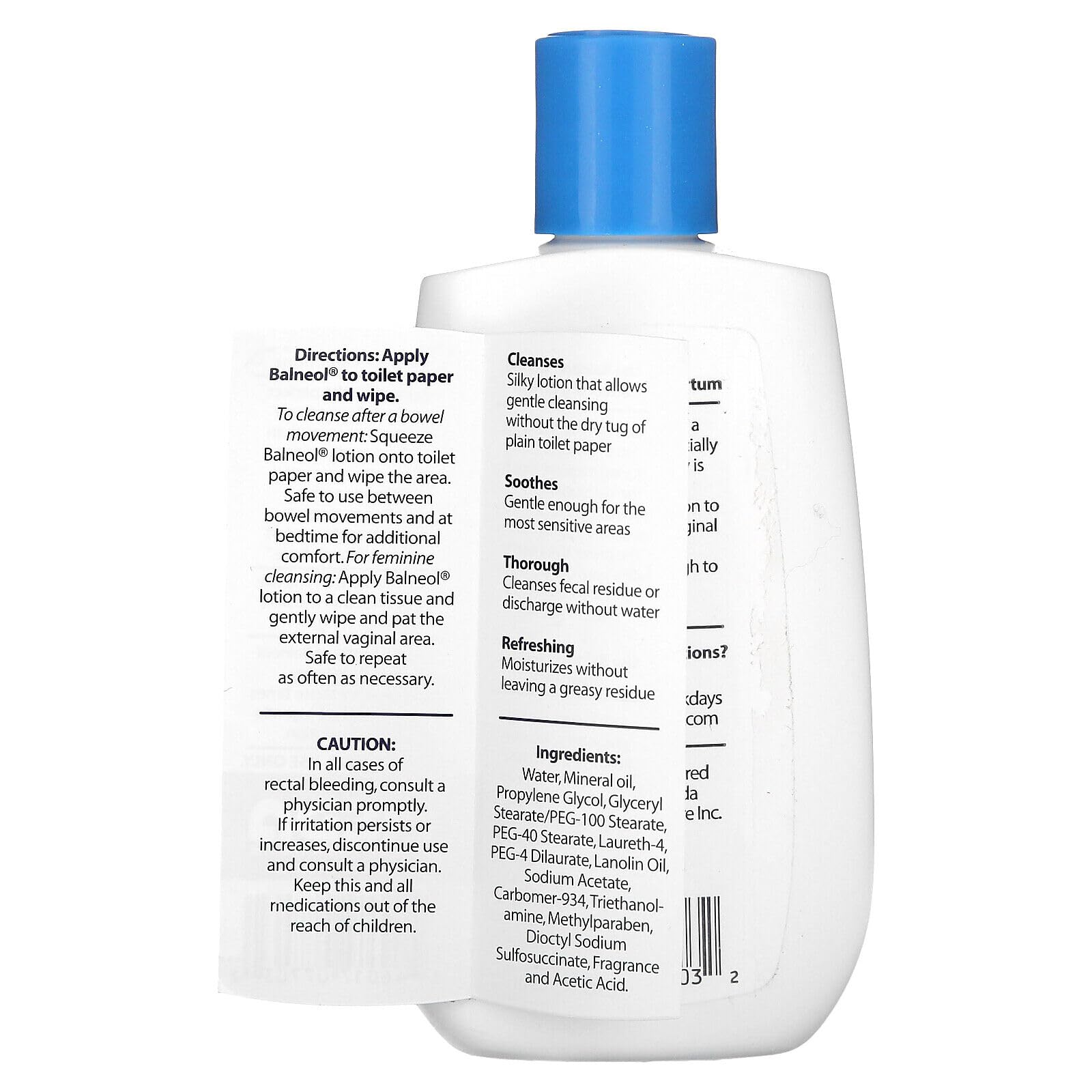 Balneol Hygienic Cleansing Lotion for Sensitive Skin - 3 oz (Pack of 11) | Gentle Perineal & Personal Hygiene Care | Ideal for Postpartum, Elderly & Incontinence Use