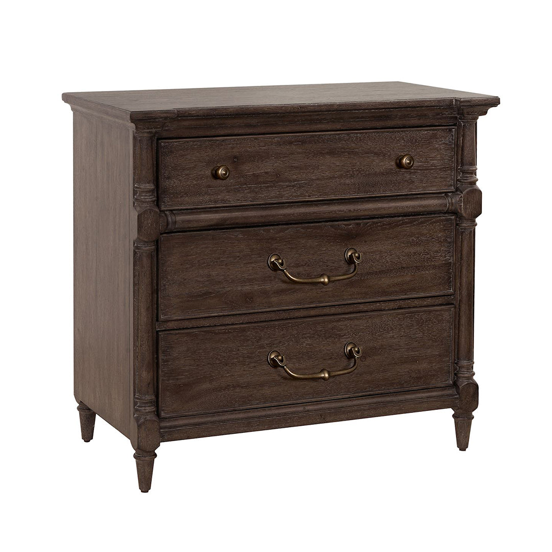 Revival Row Modern Bachelor Nightstand - Stylish Wooden Bedside Table with Drawer for Bedroom, Dorm & Apartment | Perfect for Small Spaces, Storage & Nighttime Essentials