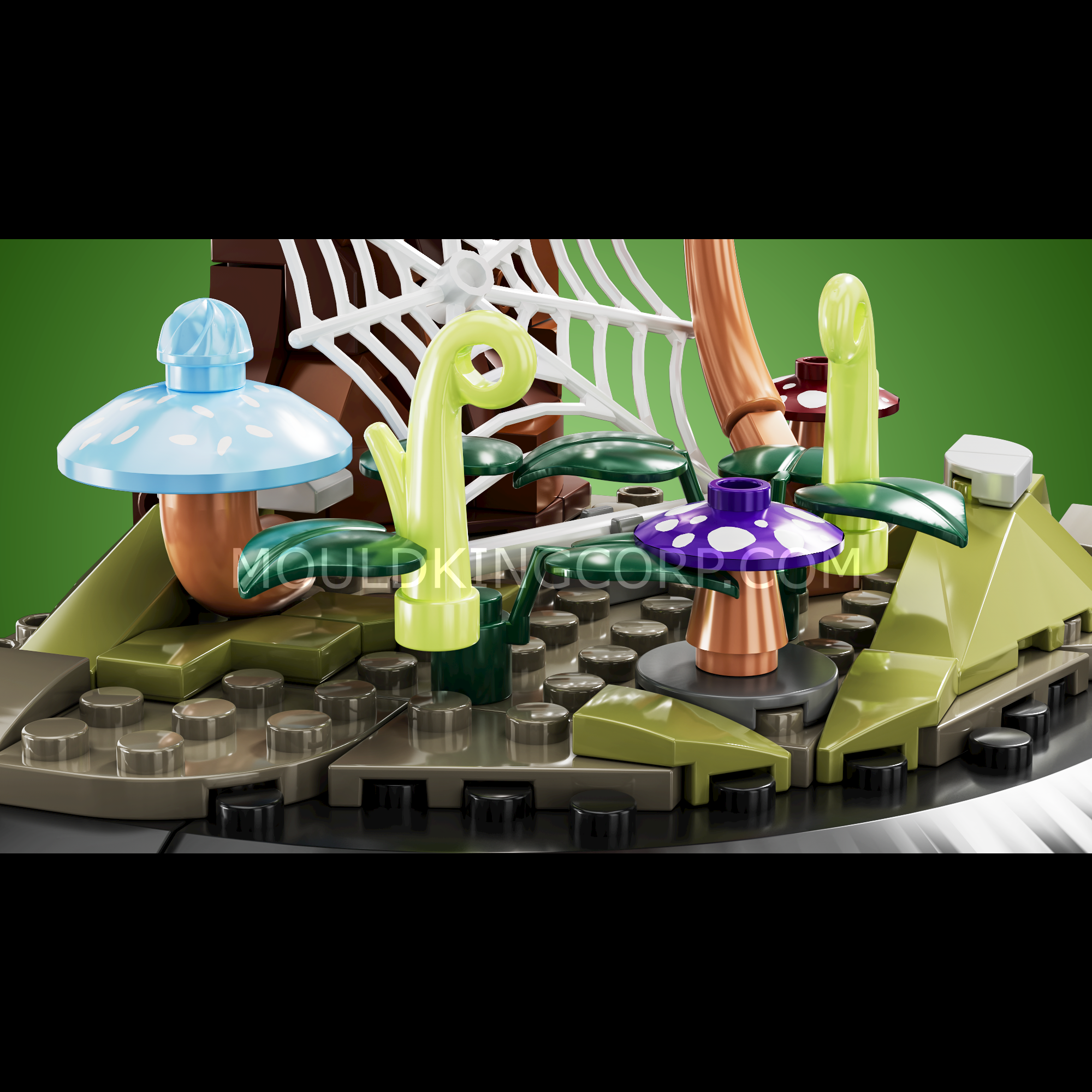 Mould King 10178 Creative Spider on Web Building Set - 407 Piece Insect Model Kit for STEM Learning & Home Decoration | Perfect Gift for Kids & Adults Who Love Spiders & DIY Projects