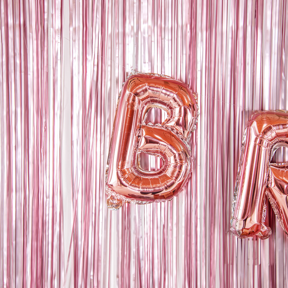 Rose Gold Mylar Letter B Balloon - 16 Inch Large Foil Alphabet Balloon for Birthday Party Decorations, Baby Shower, Wedding & Anniversary Celebrations