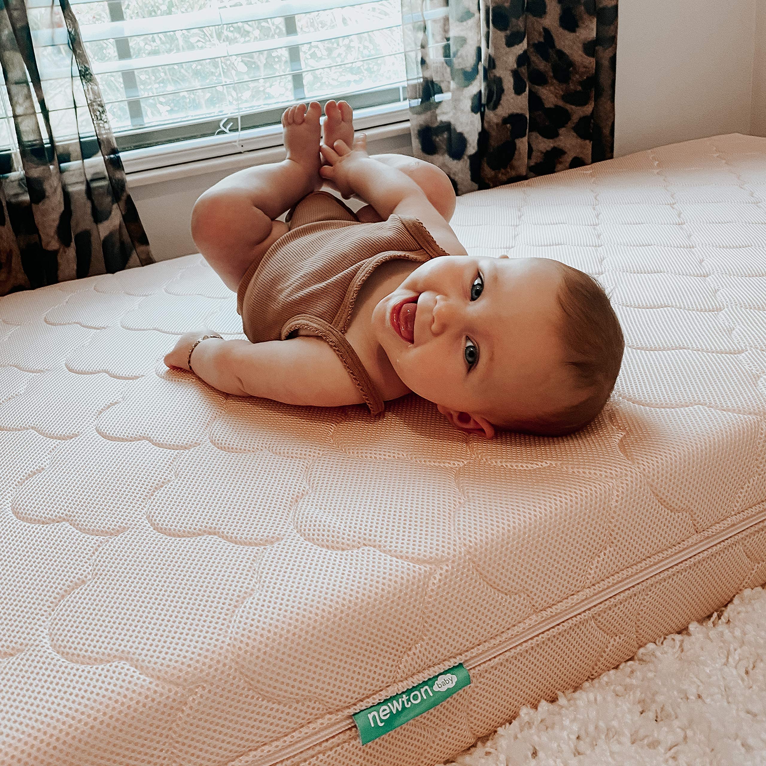 Newton Baby Waterproof Crib Mattress Cover - Ultra-Breathable, Reduces Suffocation Risk, Fits Original & Waterproof Newton Mattress, Non-Toxic, Machine Washable - White (Cover Only) | Perfect for Safe Infant Sleep & Daycare Use