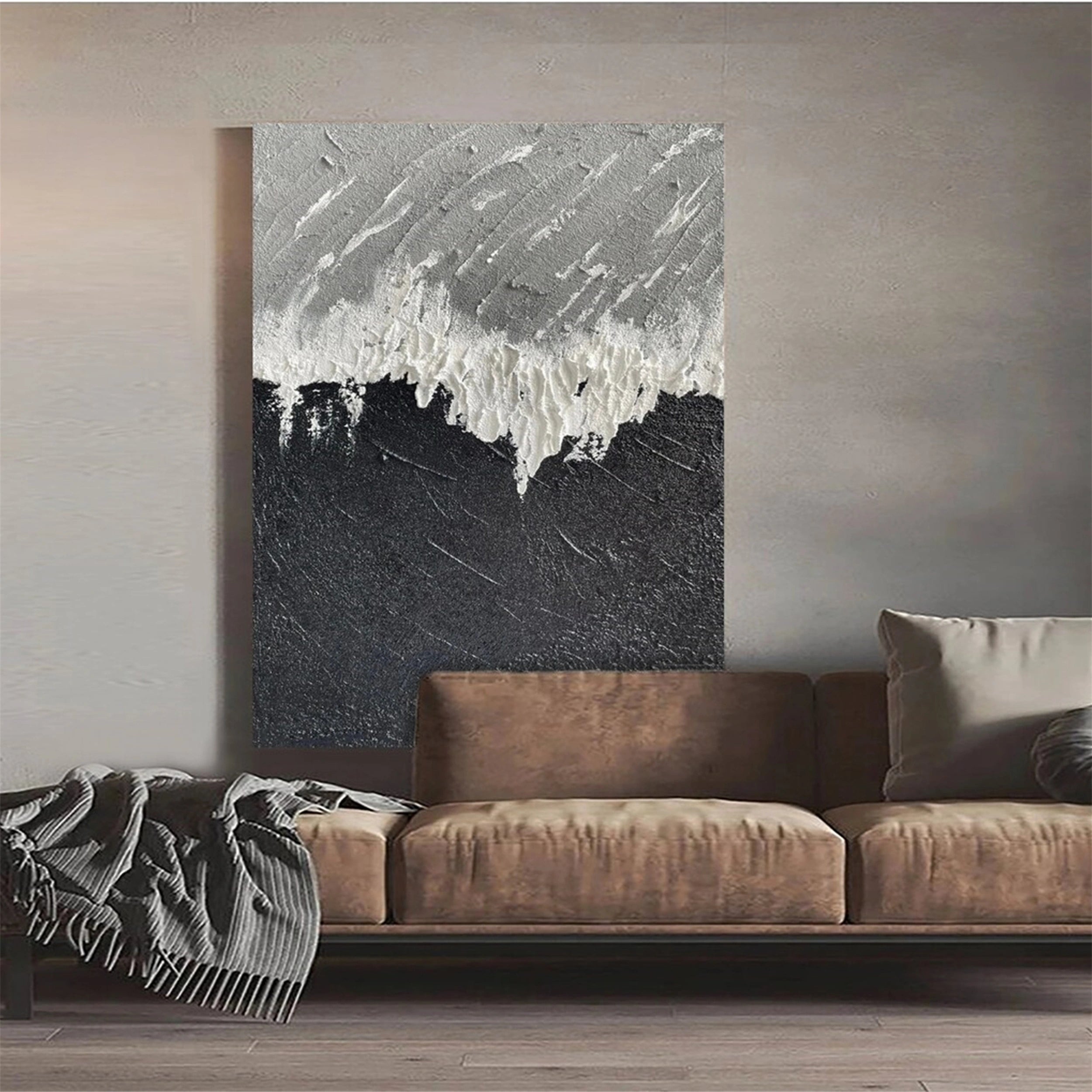 Ocean and Sky Painting #OS 113 - Handmade Canvas Wall Art for Home & Office Decor - Perfect for Living Room, Bedroom or Beach House
