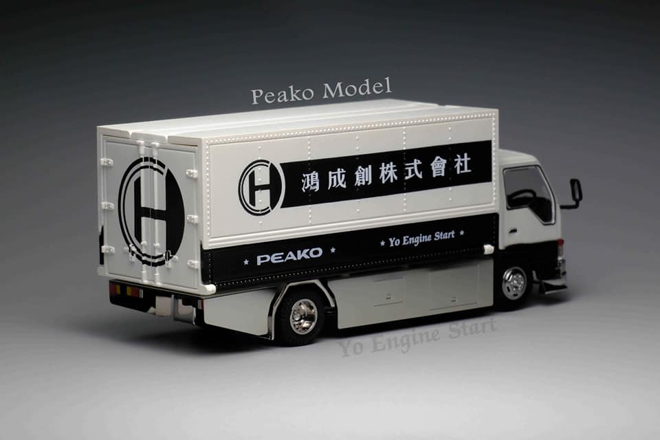 Peako Model x YES Model Semi Wide Wing Custom Truck White - Durable & Stylish Aftermarket Truck Accessory for Enhanced Aerodynamics & Performance - Perfect for Pickup Trucks, Off-Roading & Custom Builds