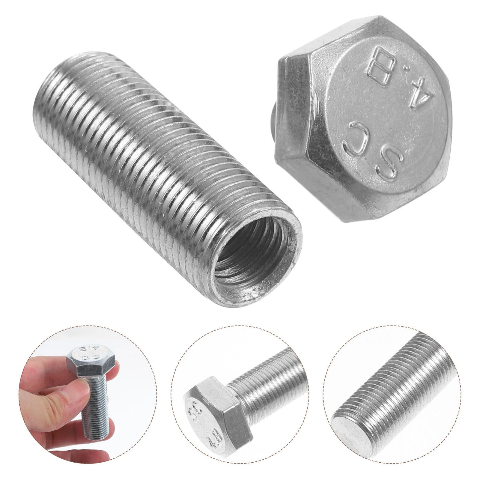 Uonlytech Secret Bolt Container - Hidden Metal Screw Storage Box for Cash, Jewelry & Valuables | Diversion Safe Stash Case | Small Silver Pill Box for Money Hiding | Perfect for Home Security, Travel & Emergency Use