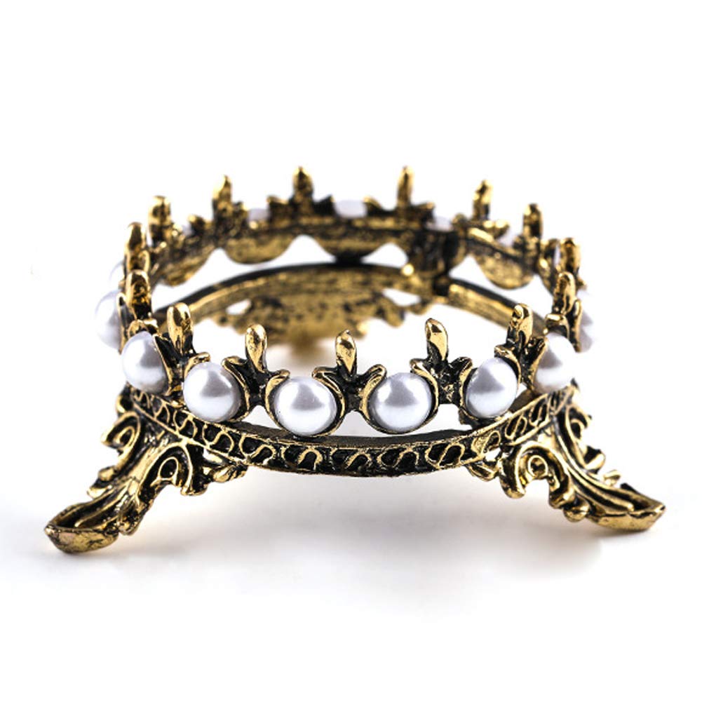 Pearl Nail Art Pen Holder - Bongles Crown Brush Stand for DIY Manicure, Nail Carving & Drawing Pencils | Perfect for Nail Salons, Home Manicure & Art Studios