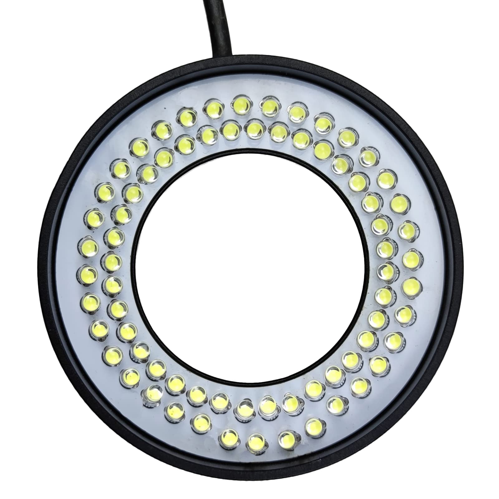 USB-Powered 72 LED Microscope Ring Light - Adjustable Brightness & Focus for Monocular, Binocular & Trinocular Microscopes - Ideal for Lab Research, Jewelry Inspection & Biological Studies