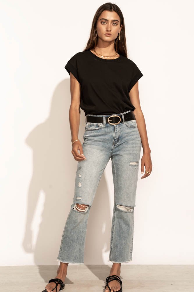 Arlo Women's Black Top - Stylish & Comfortable Casual Shirt for Everyday Wear, Work, and Outings